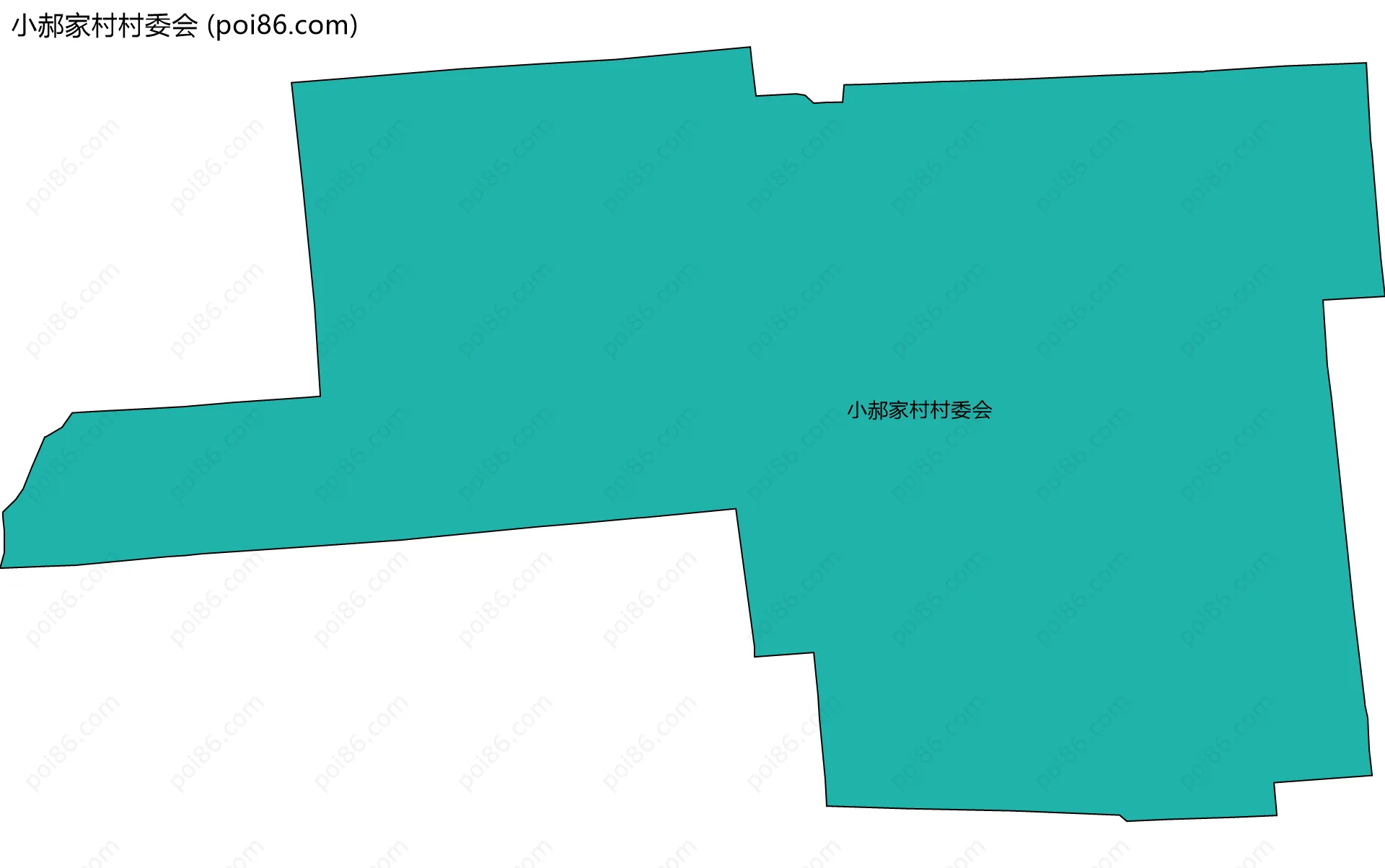 小郝家村村委会边界地图