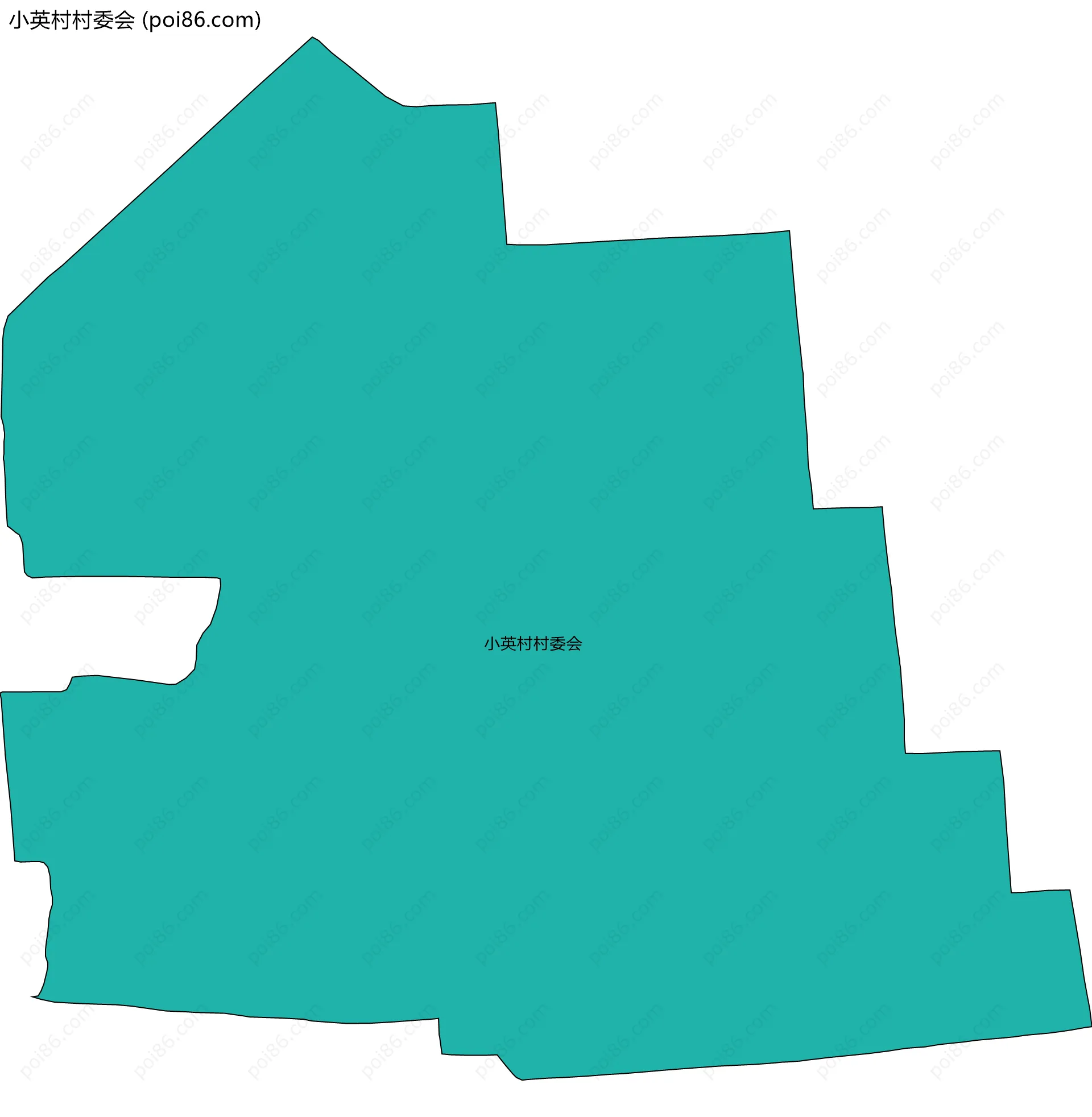 小英村村委会边界地图