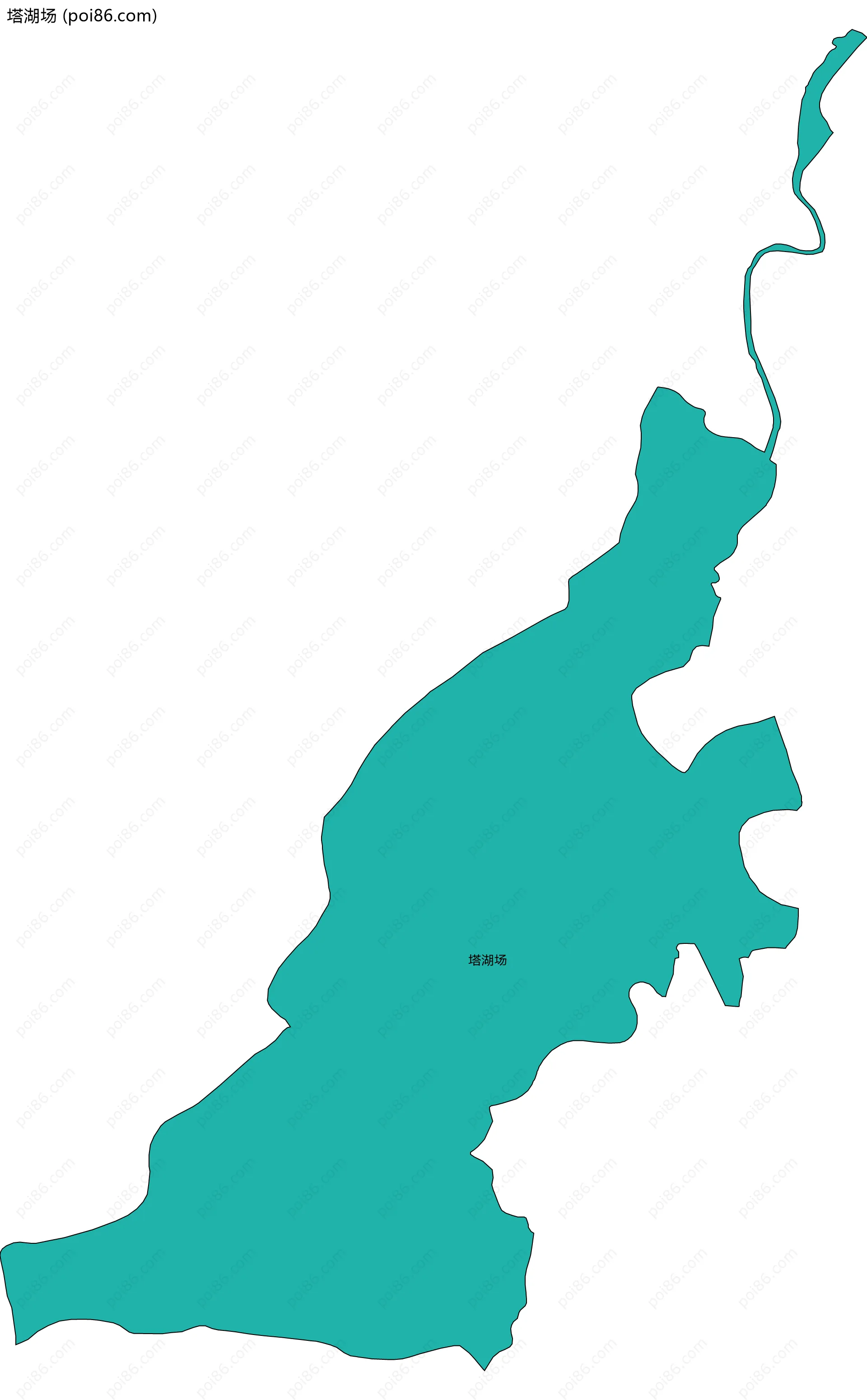 塔湖场边界地图