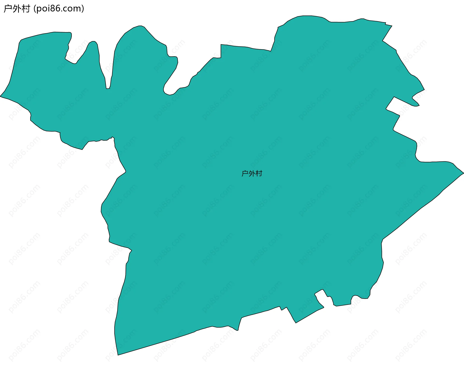 户外村边界地图