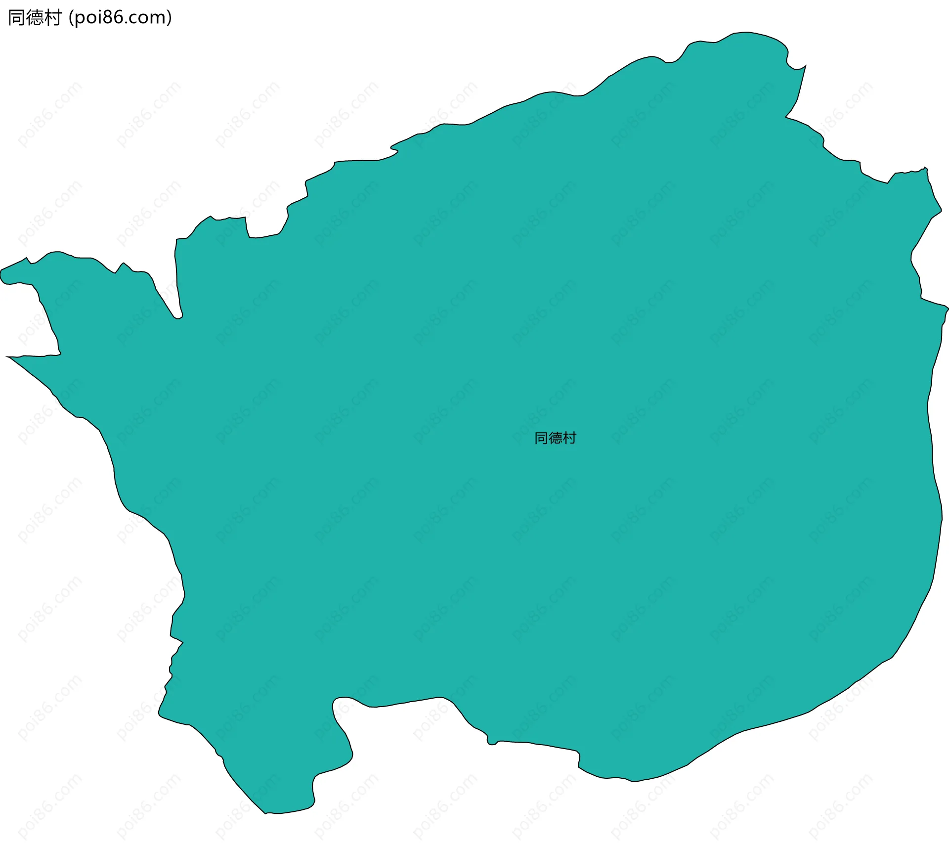 同德村边界地图