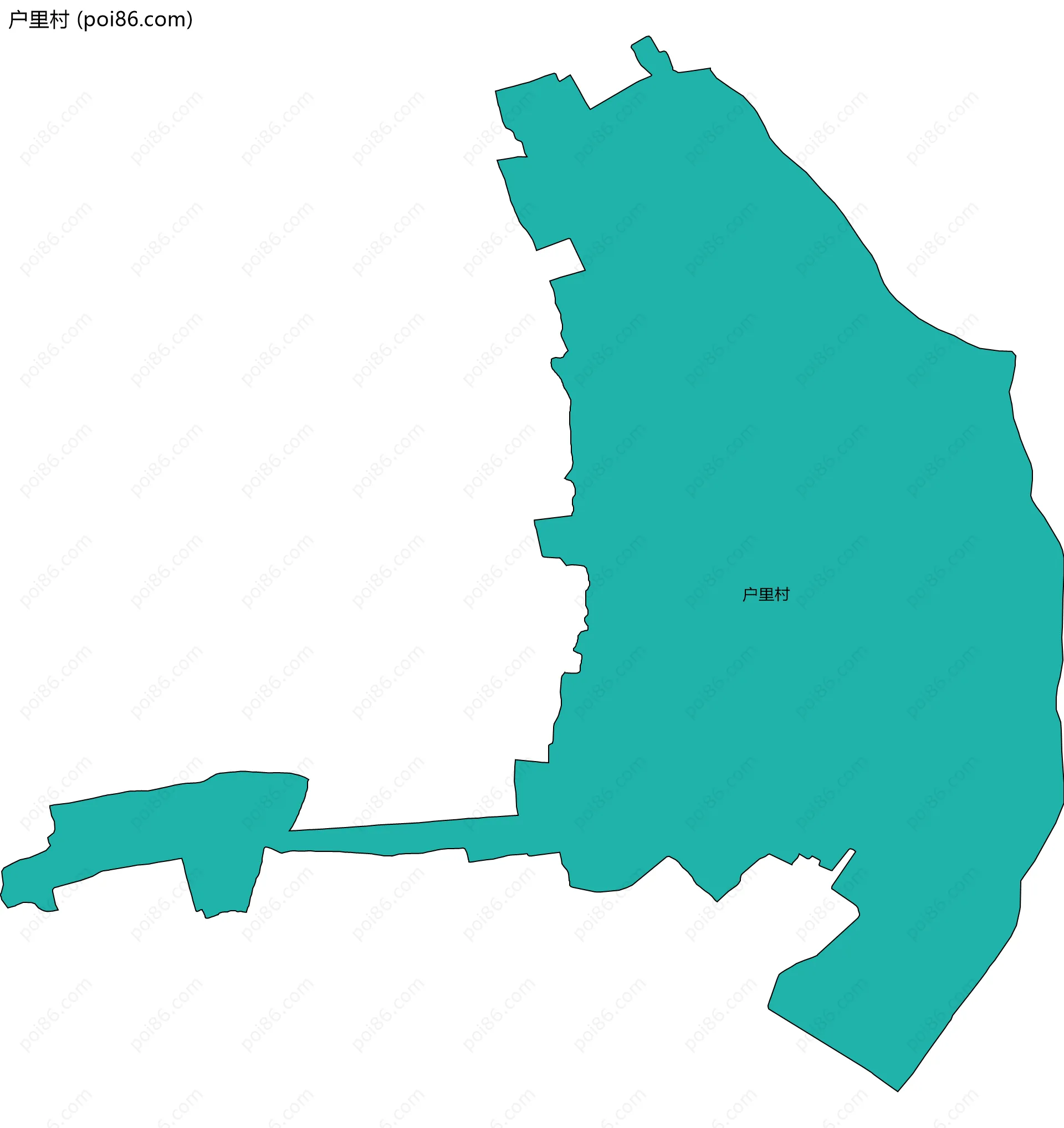 户里村边界地图