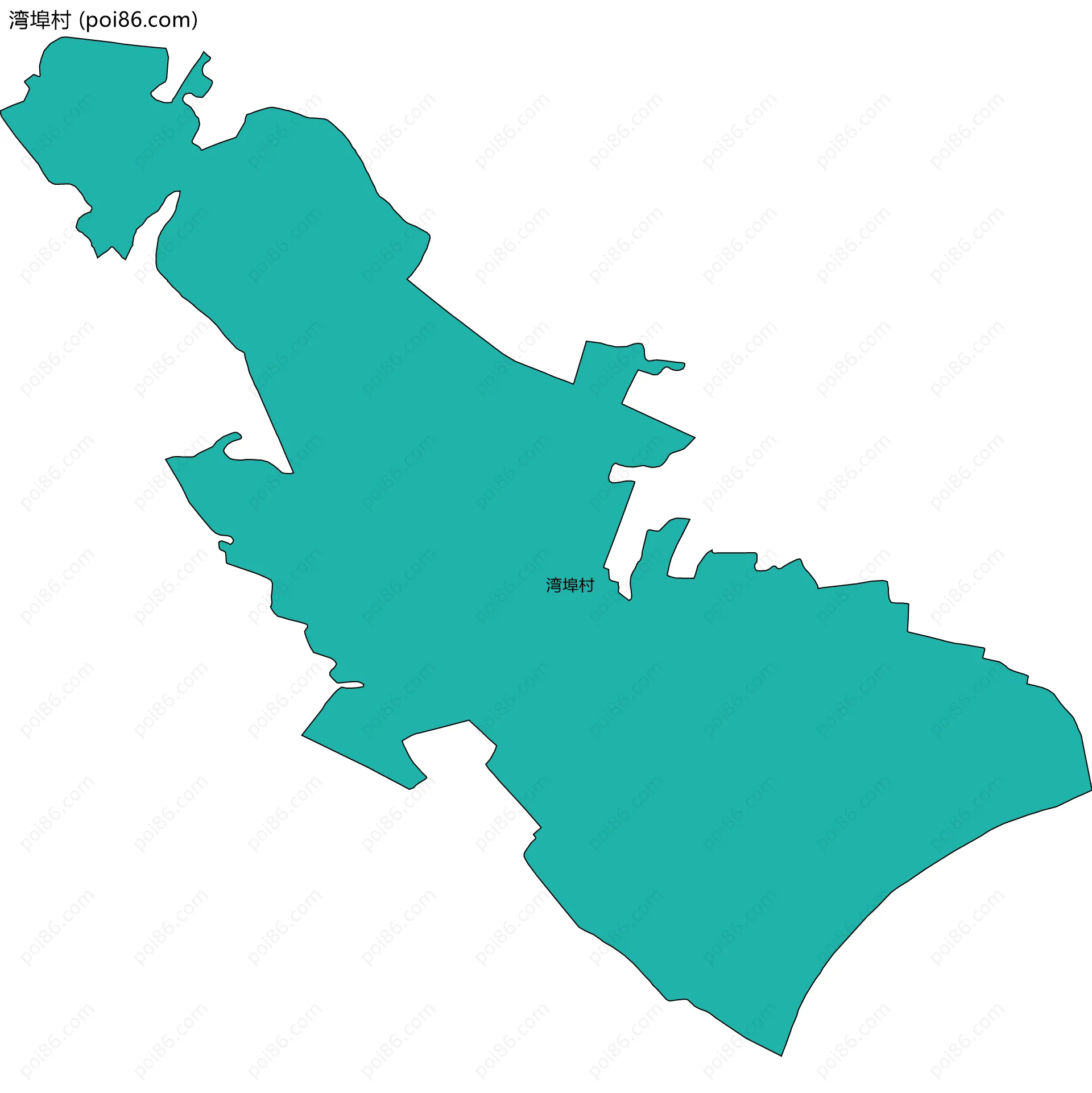 湾埠村边界地图