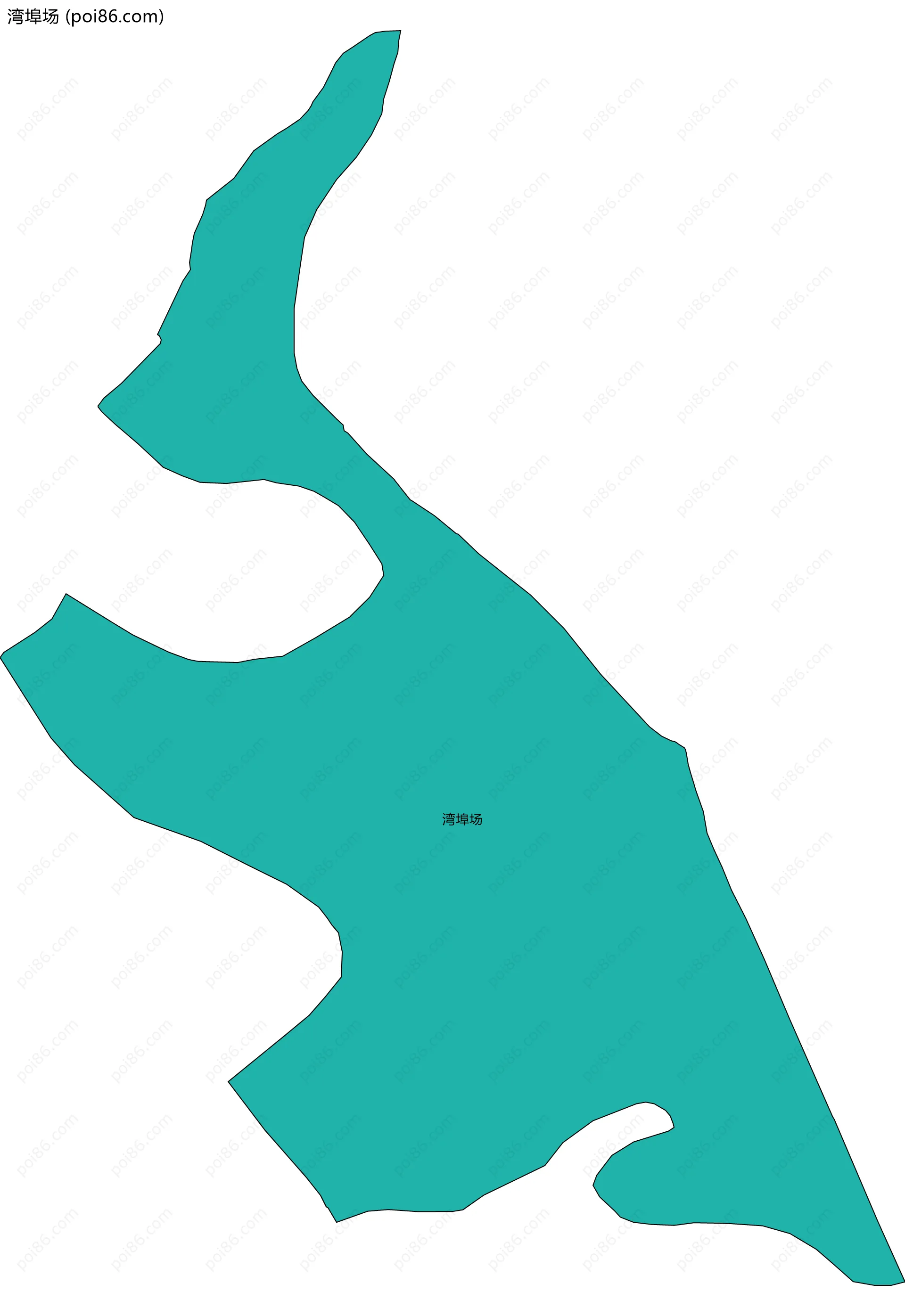 湾埠场边界地图