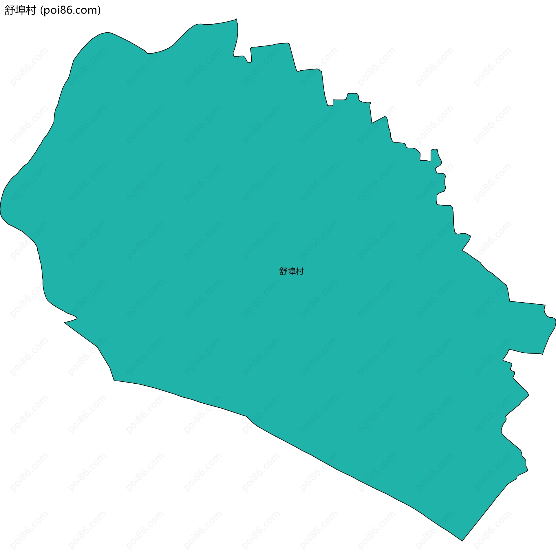 舒埠村边界地图