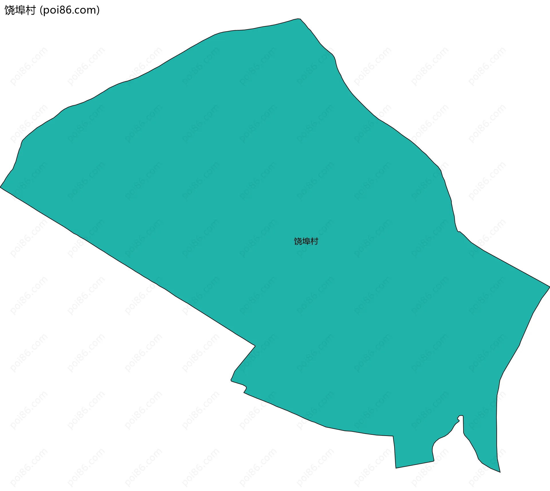 饶埠村边界地图