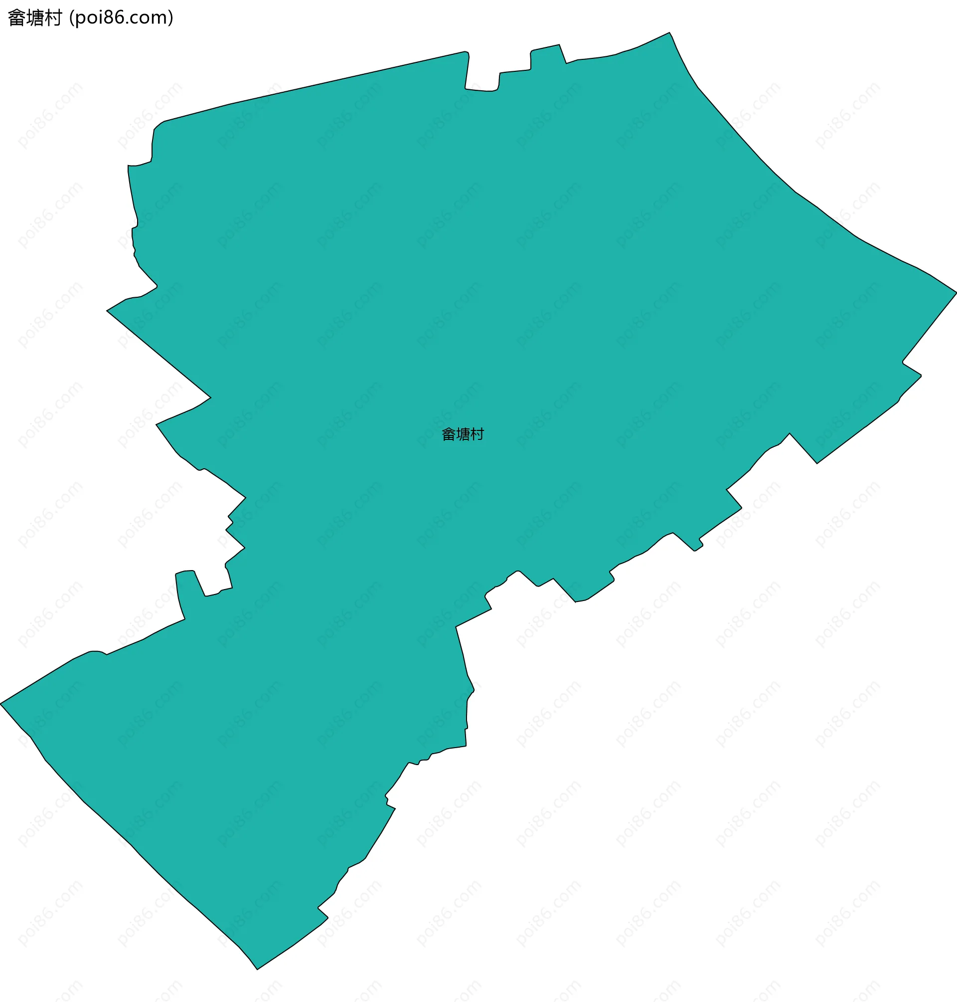 畲塘村边界地图