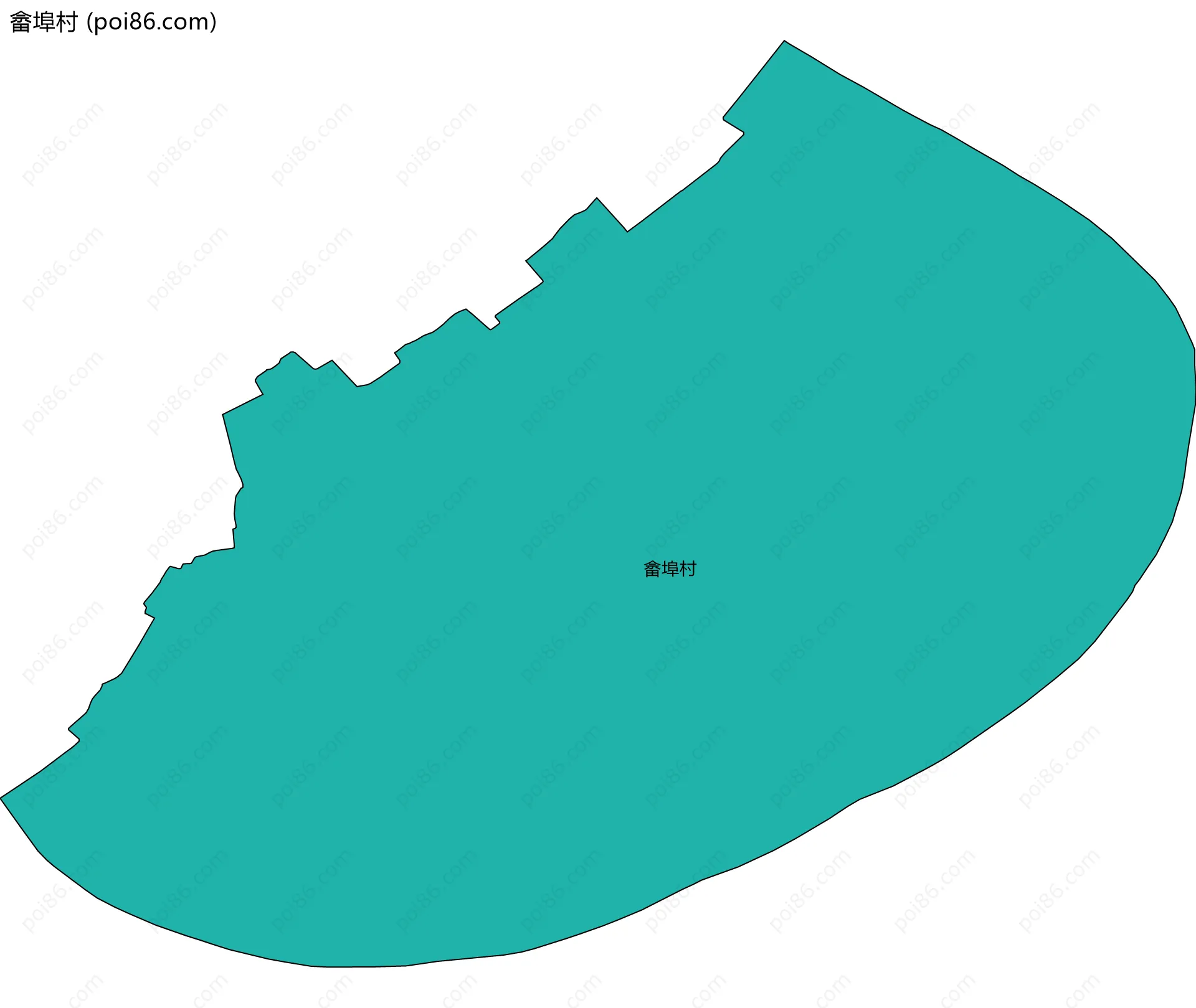 畲埠村边界地图