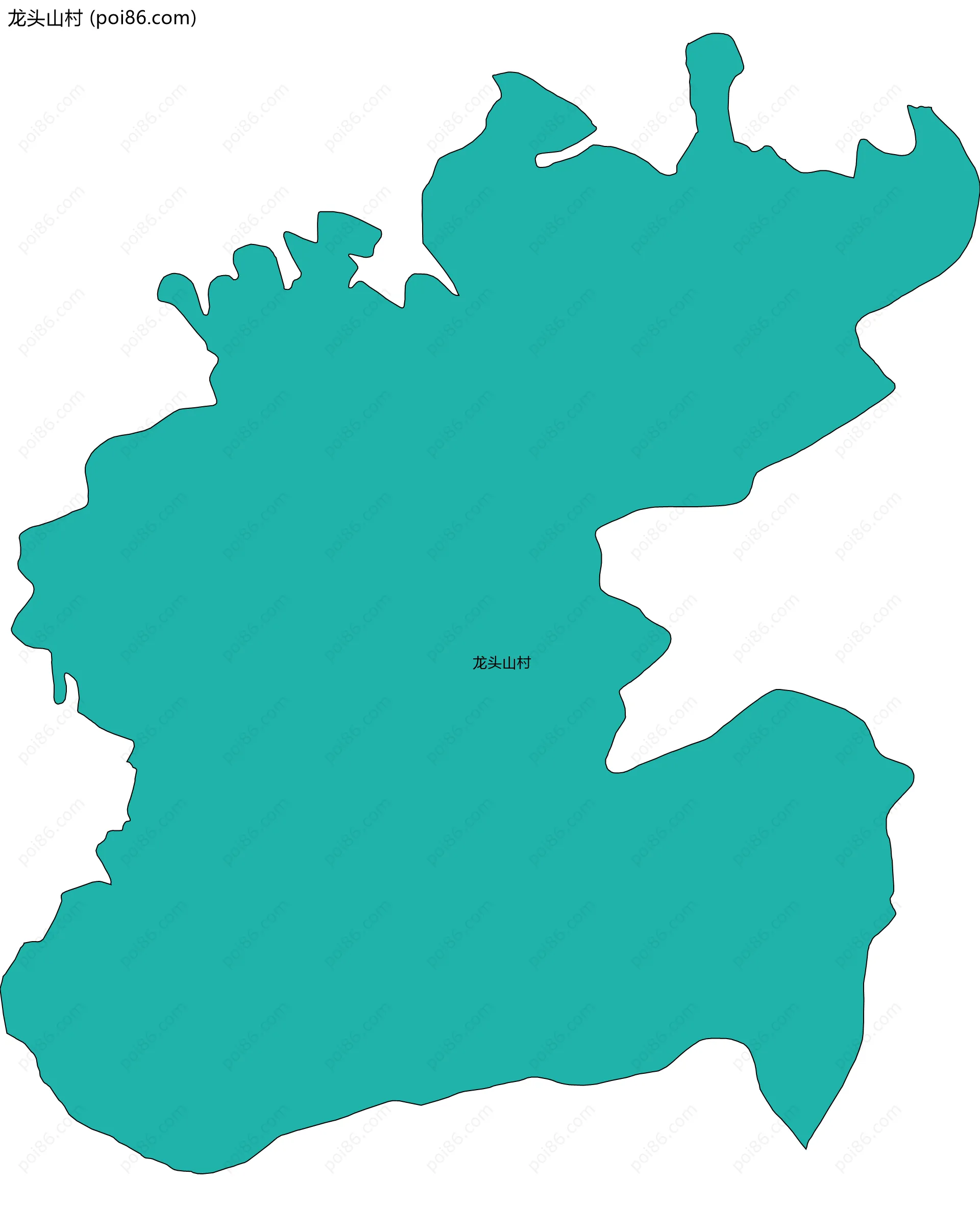 龙头山村边界地图