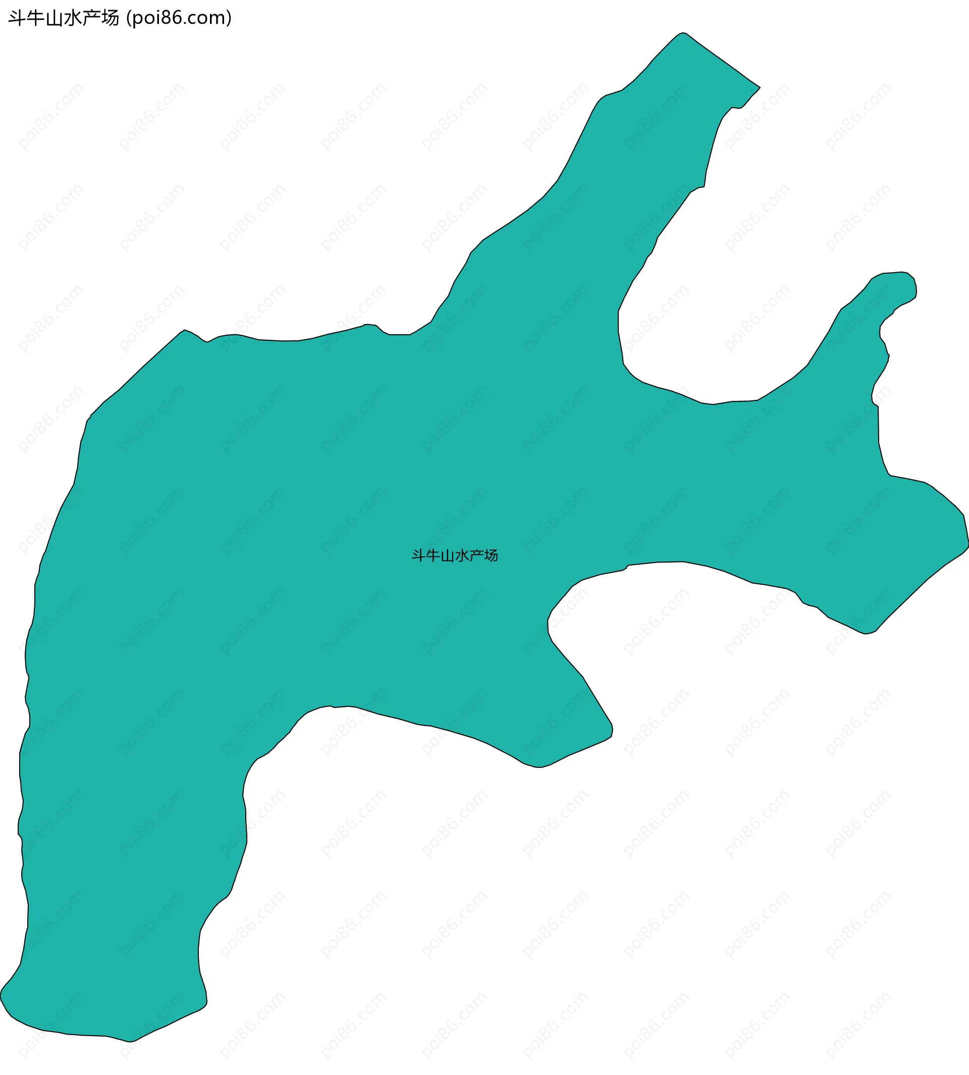 斗牛山水产场边界地图