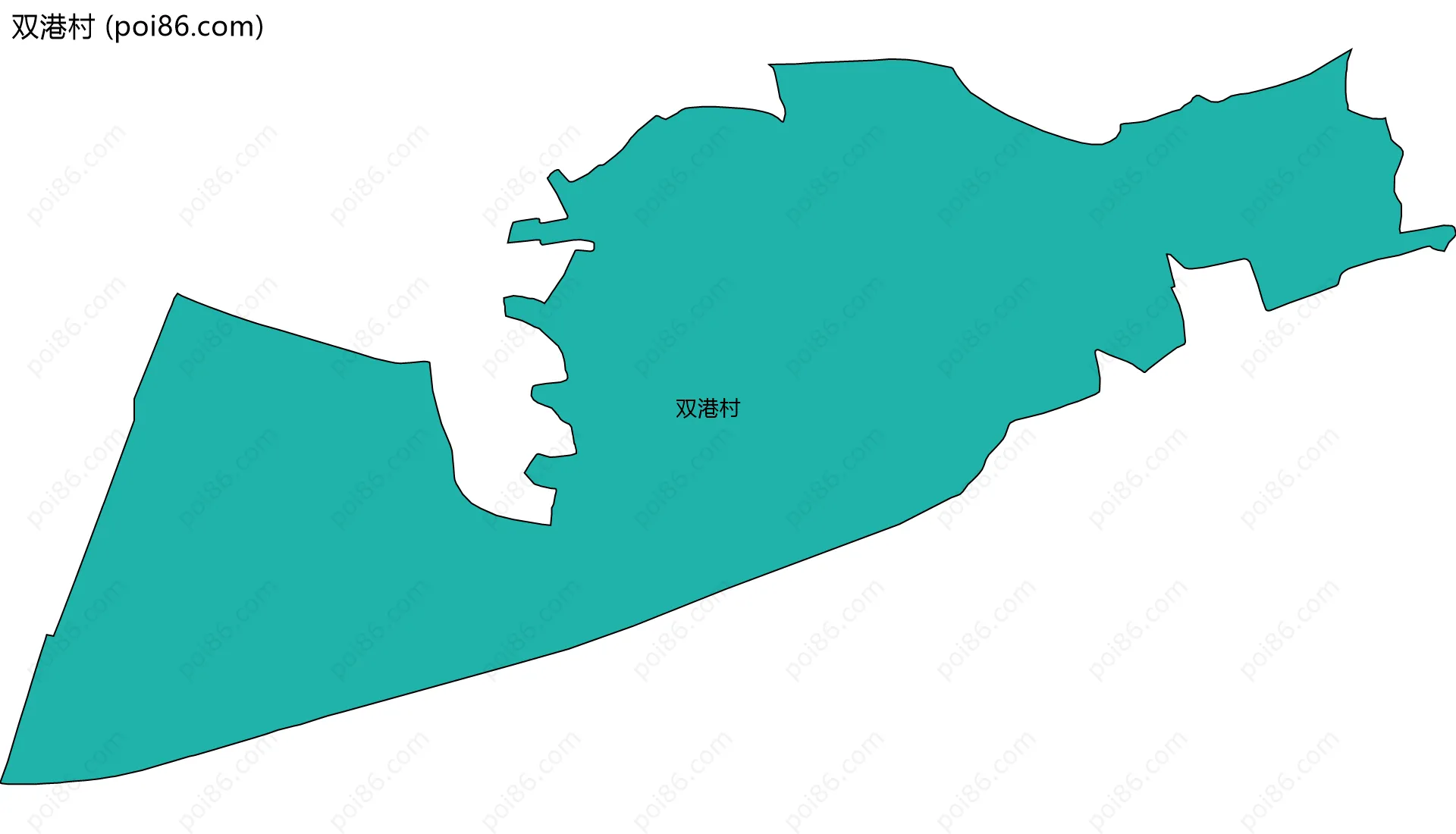 双港村边界地图