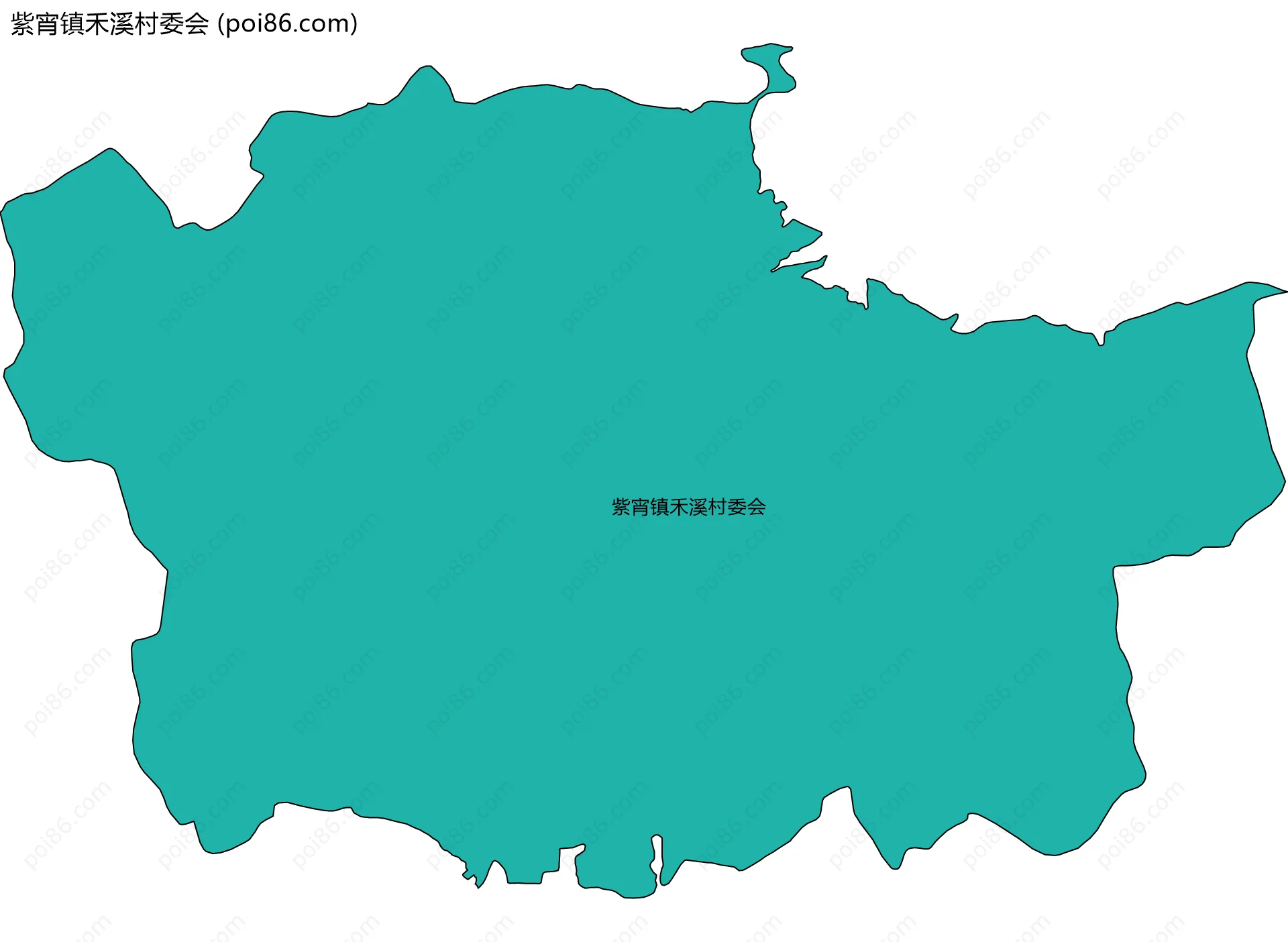 紫宵镇禾溪村委会边界地图