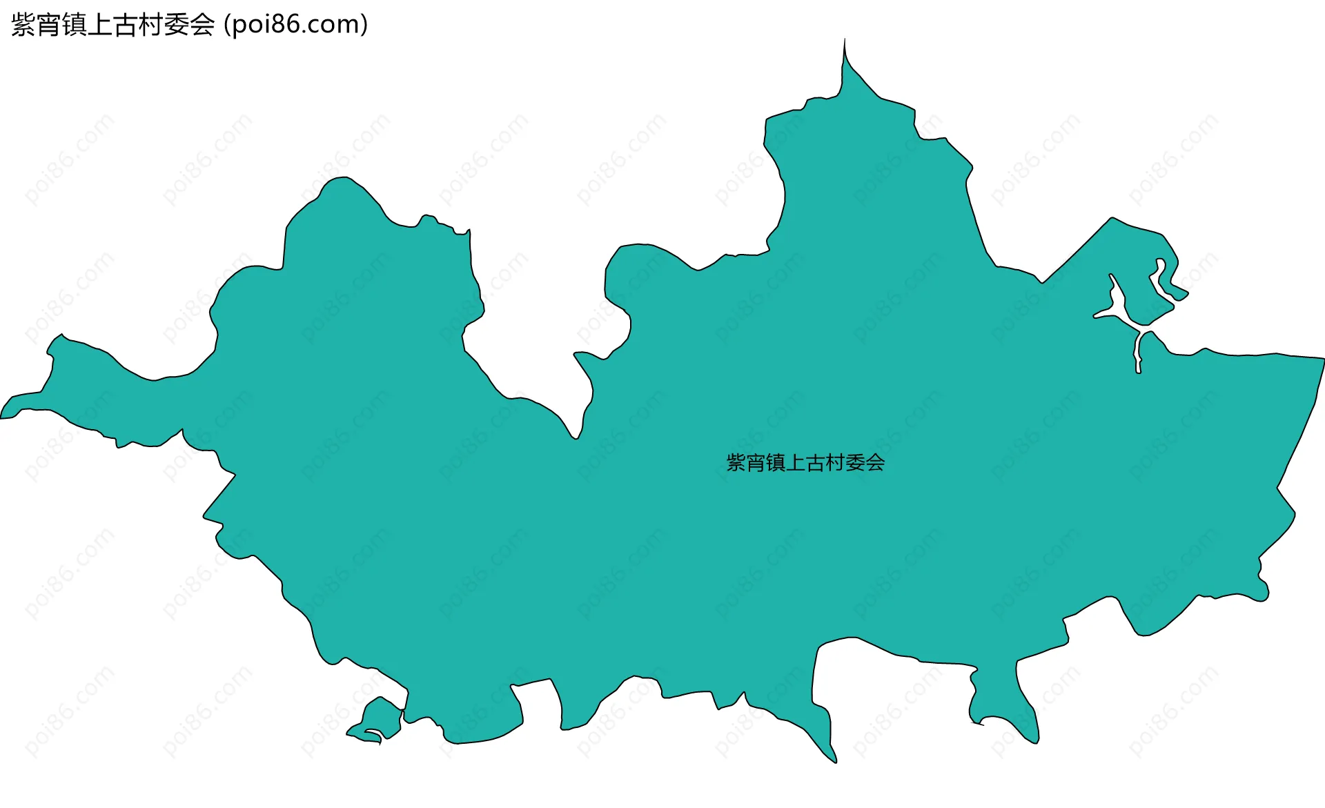 紫宵镇上古村委会边界地图