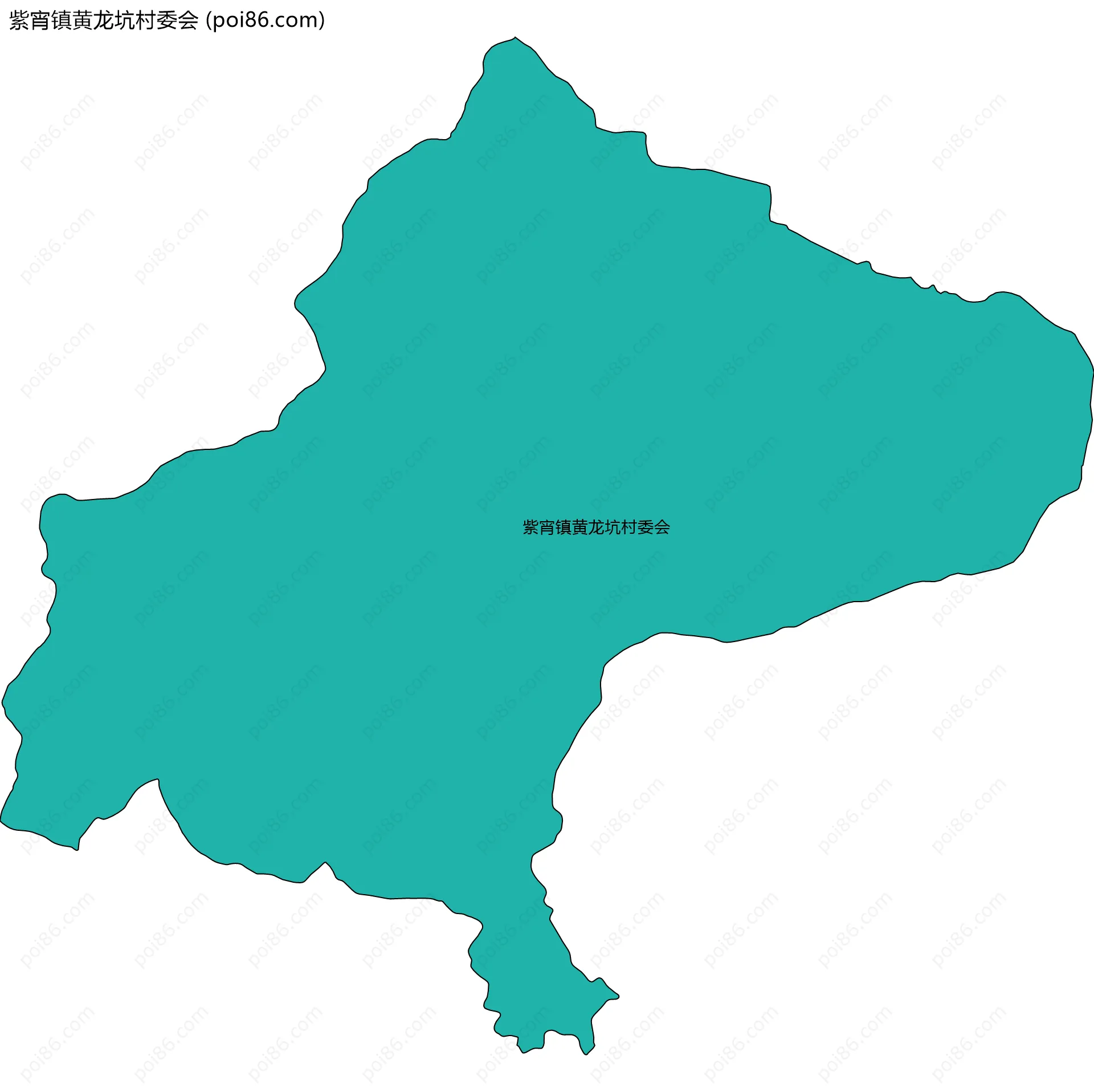 紫宵镇黄龙坑村委会边界地图