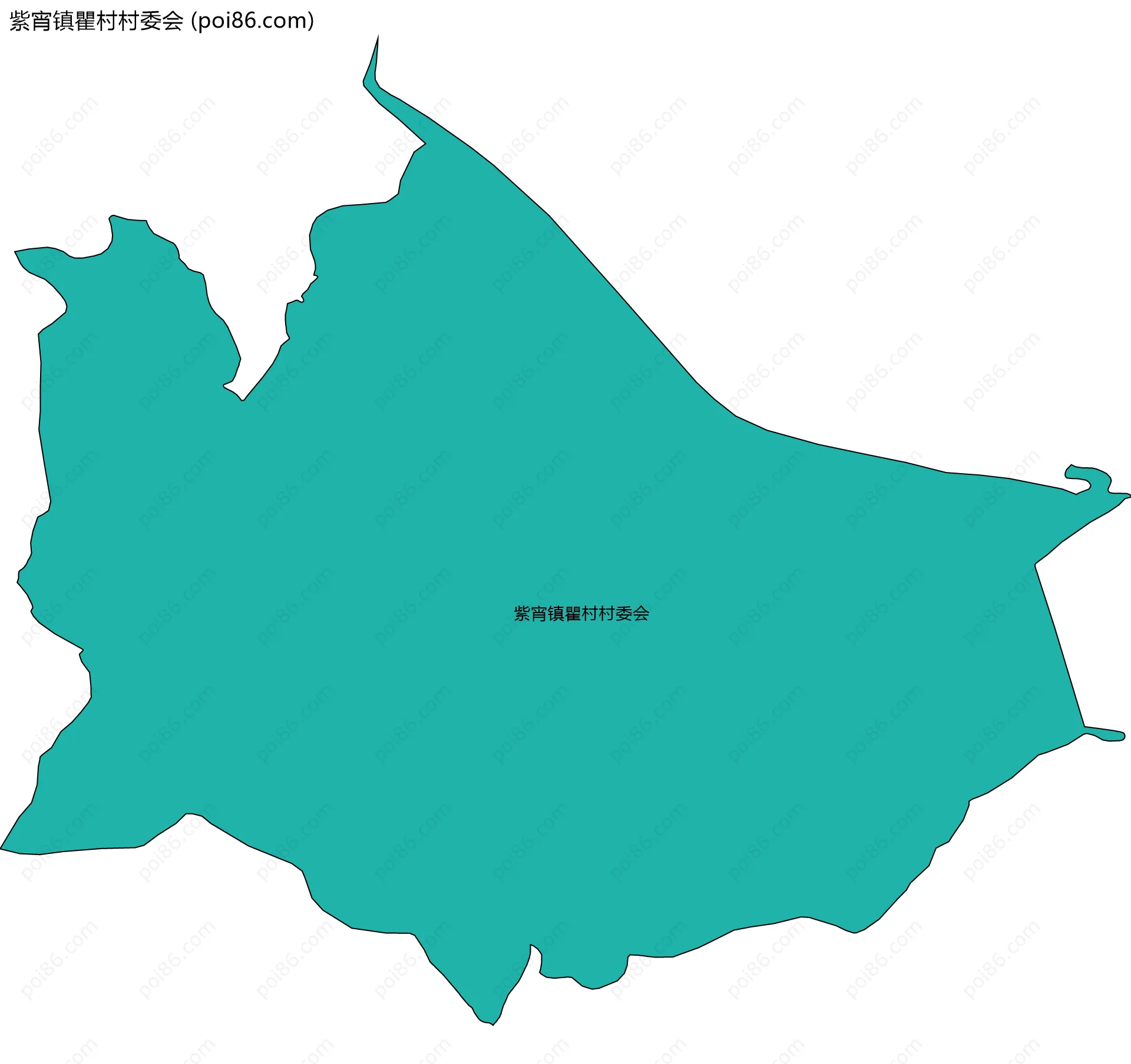 紫宵镇瞿村村委会边界地图