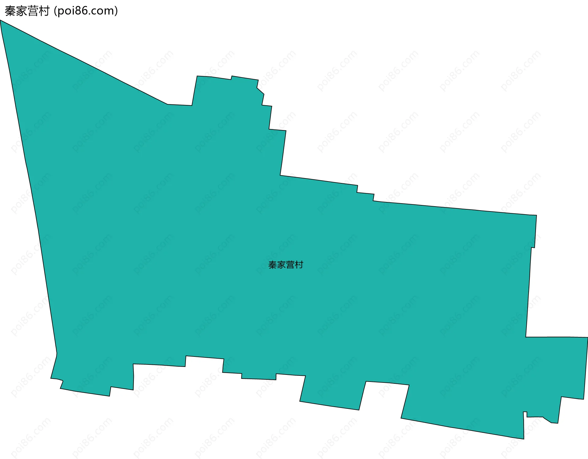 秦家营村边界地图
