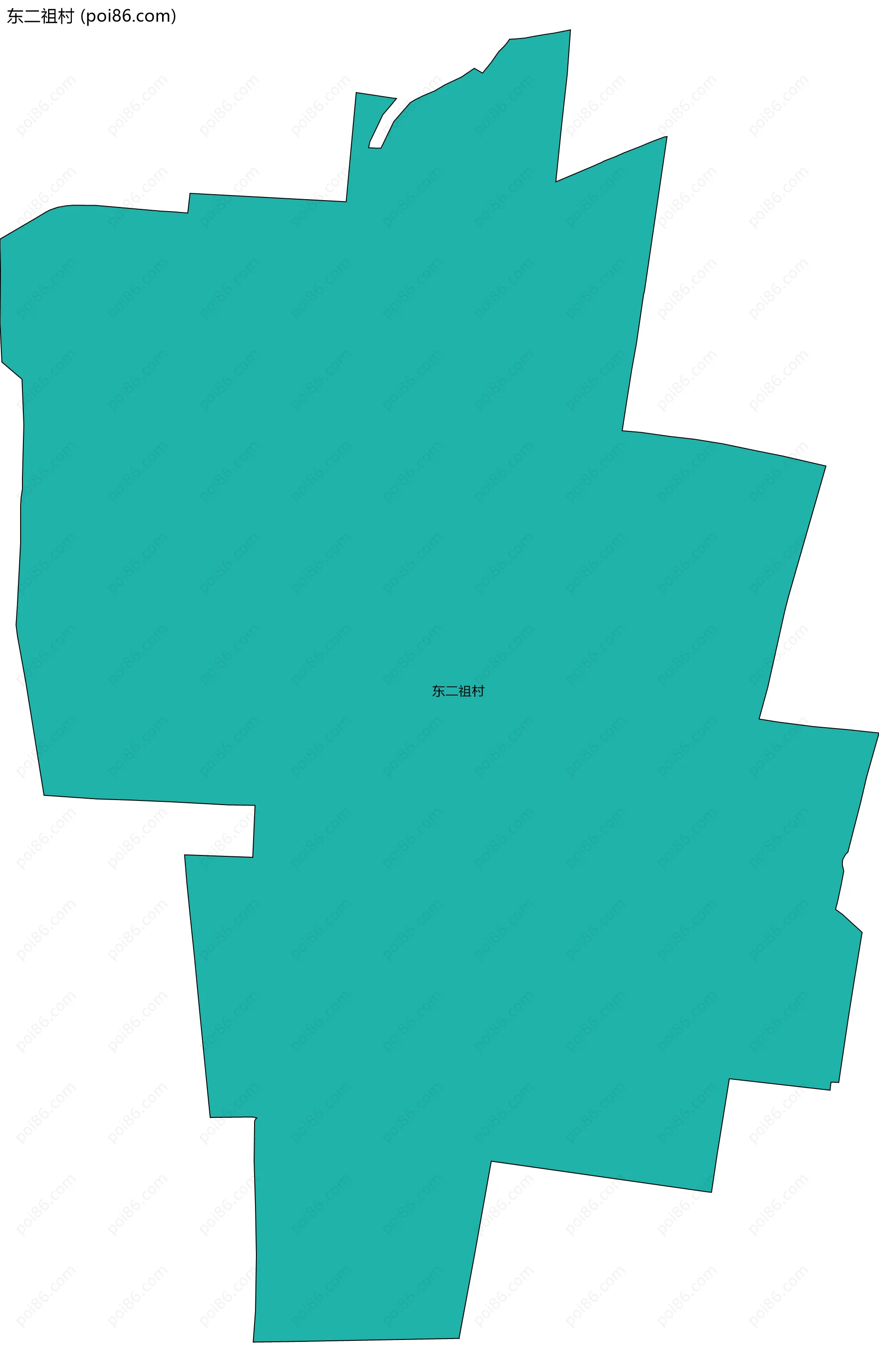 东二祖村边界地图