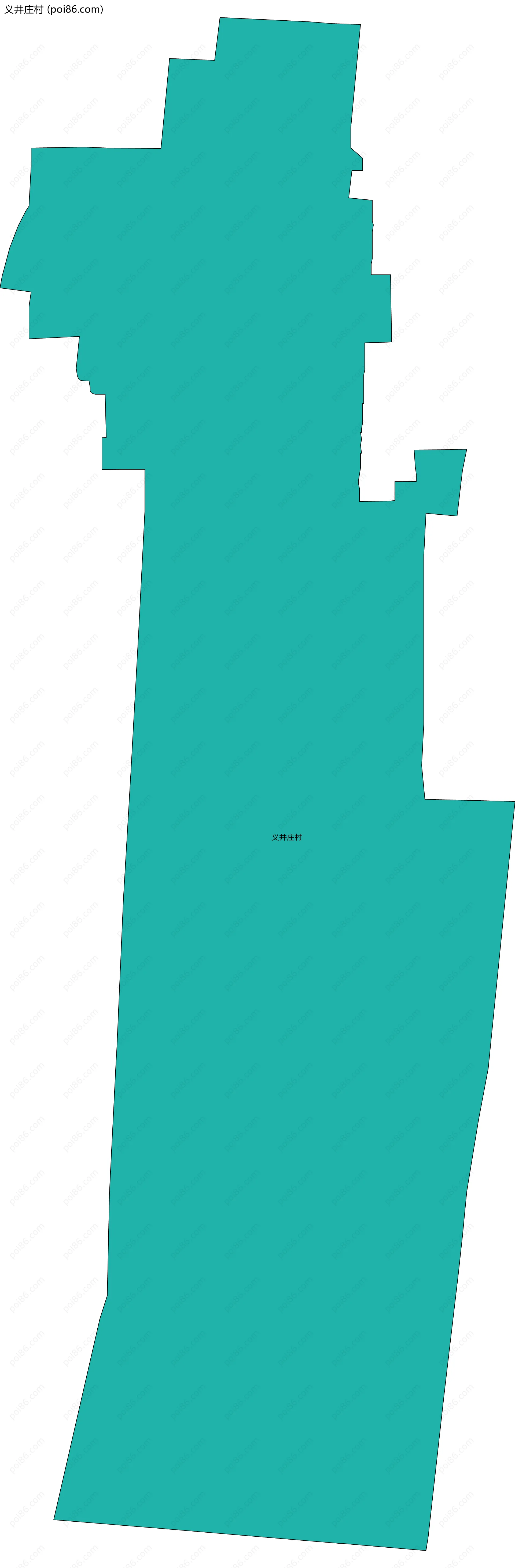 义井庄村边界地图