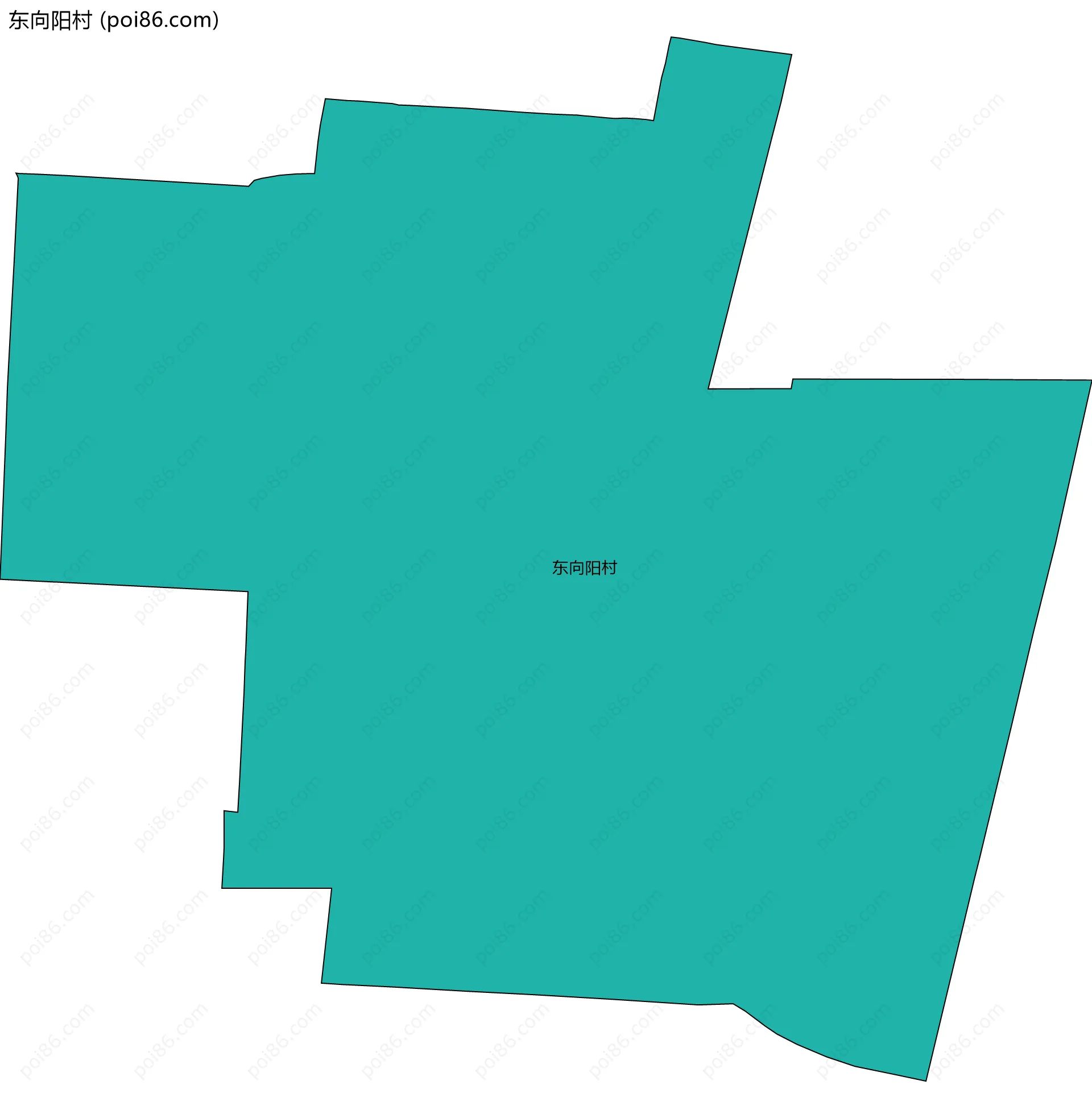 东向阳村边界地图