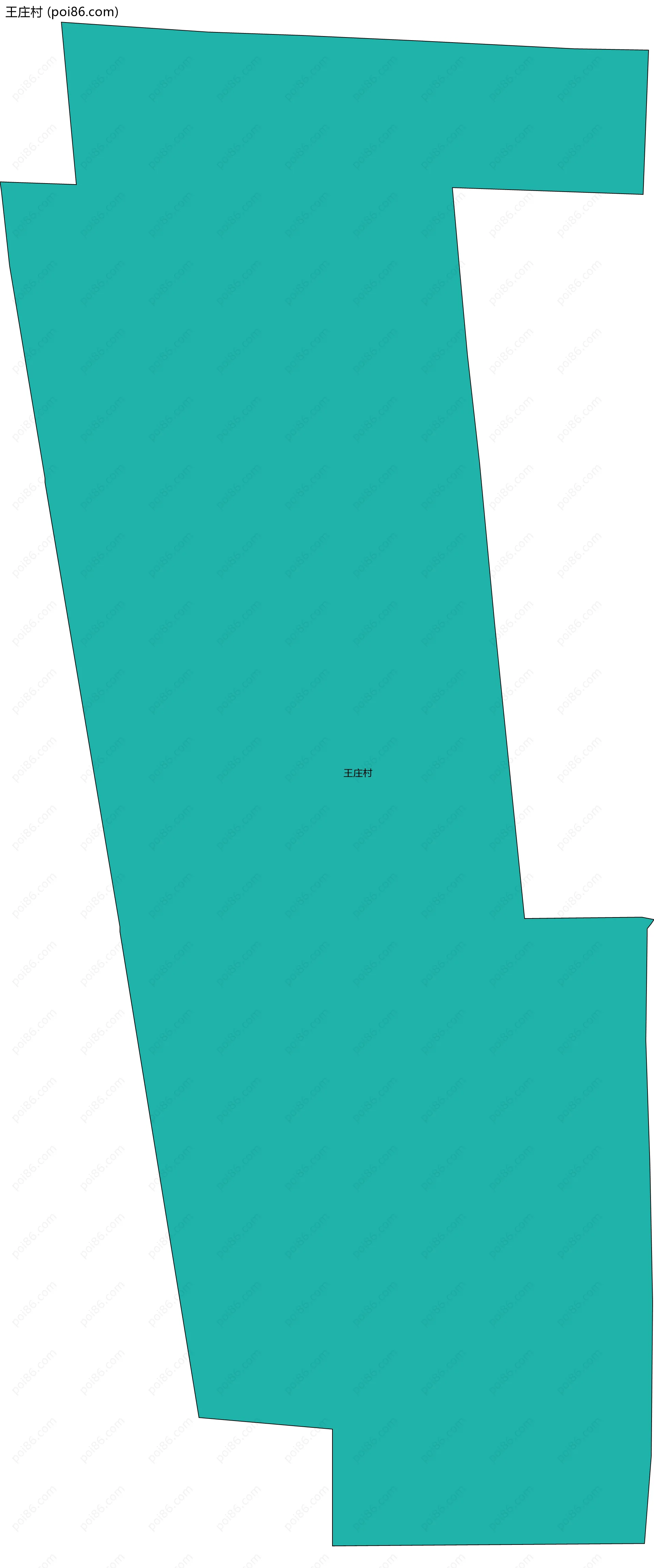 王庄村边界地图