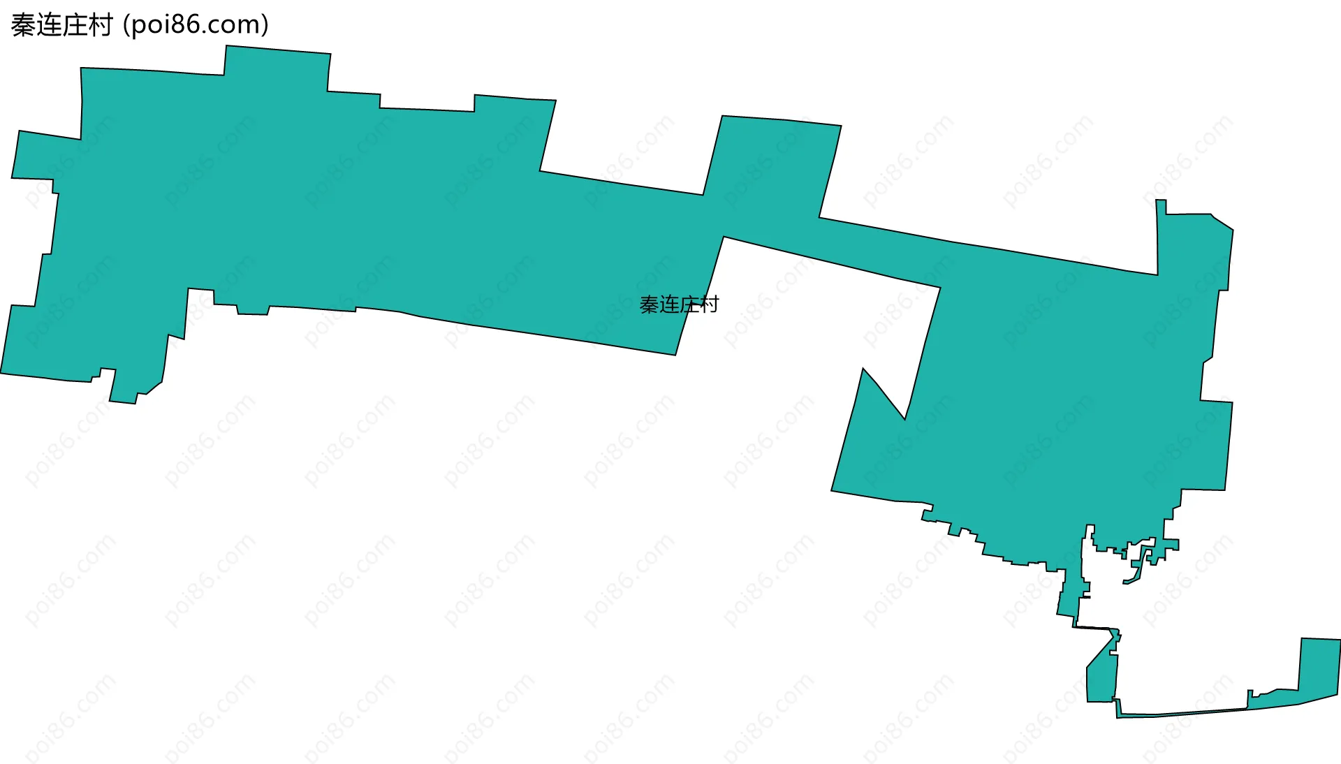 秦连庄村边界地图