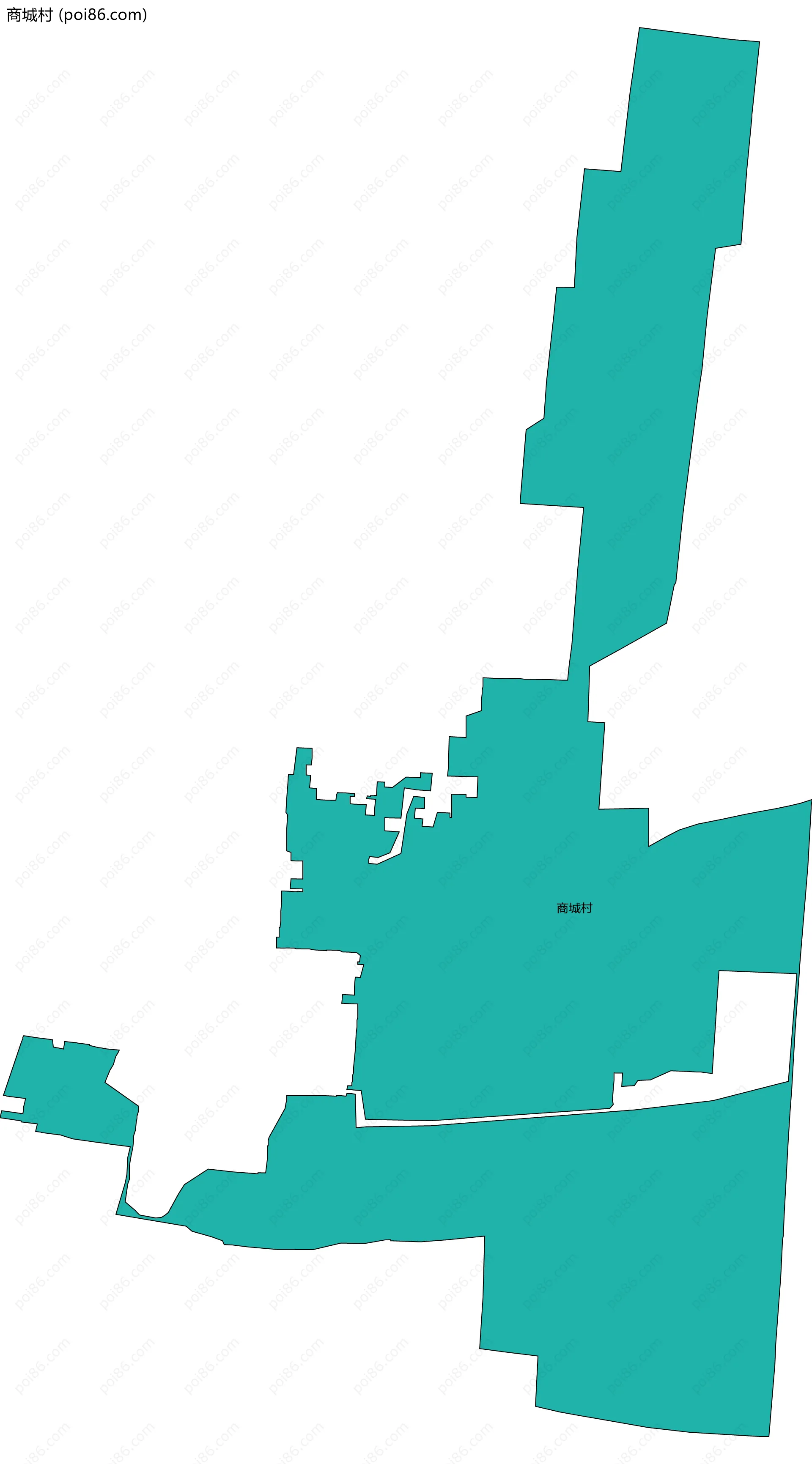 商城村边界地图