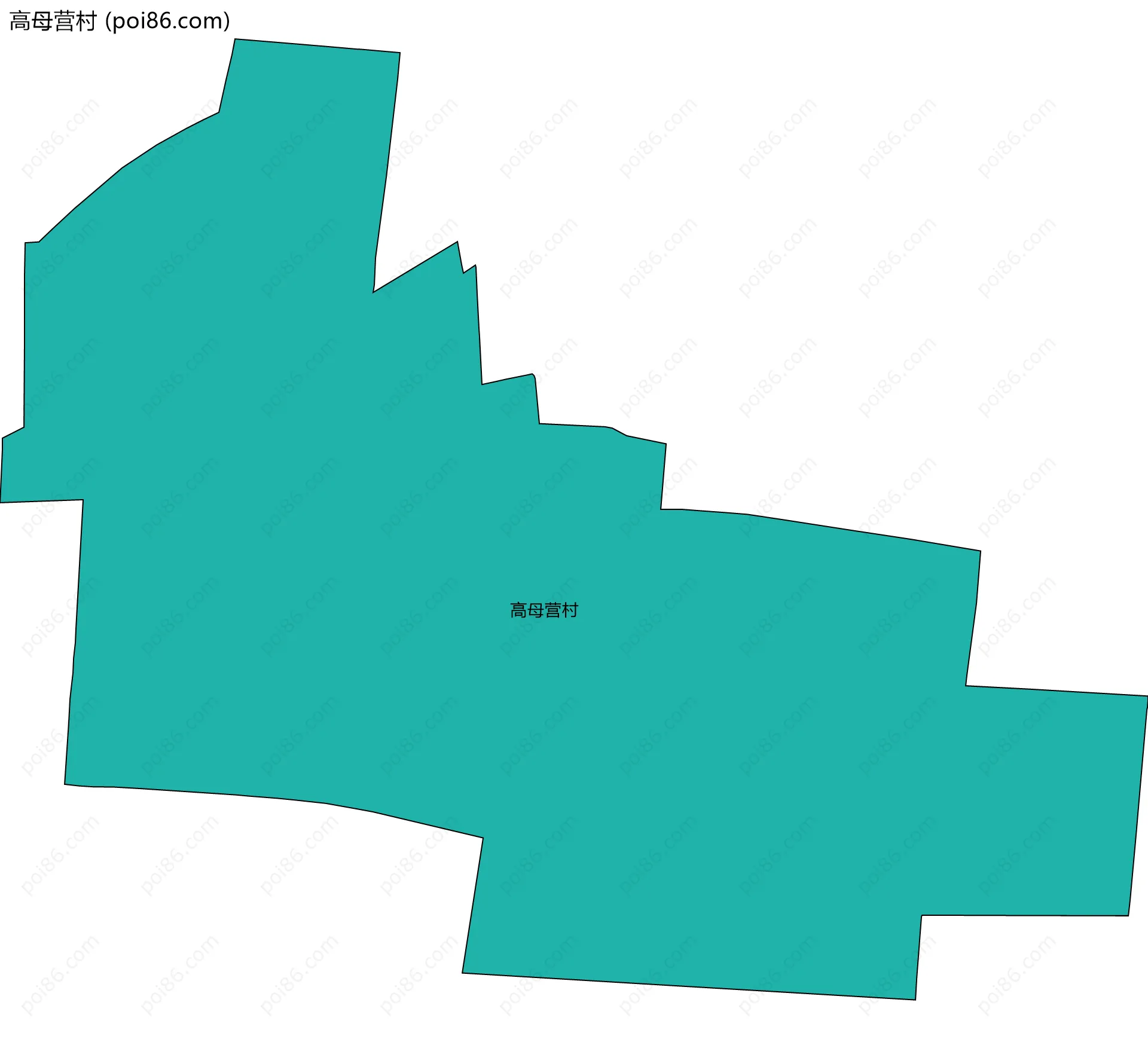 高母营村边界地图