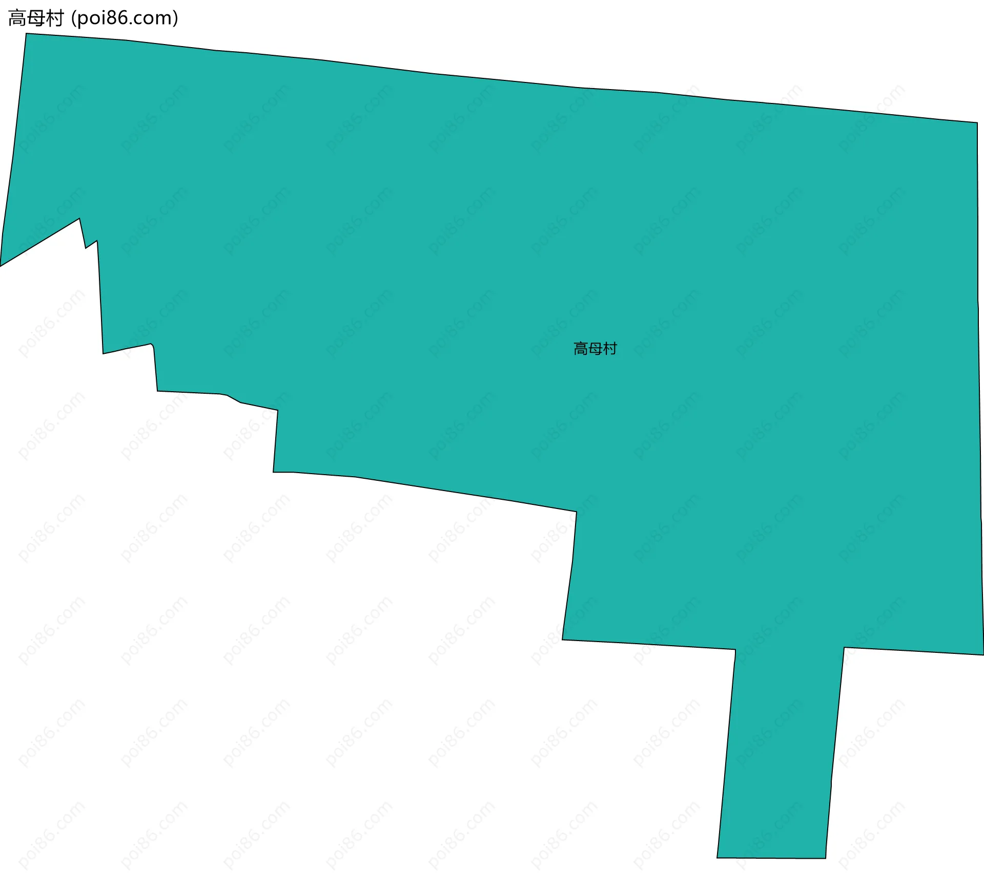 高母村边界地图