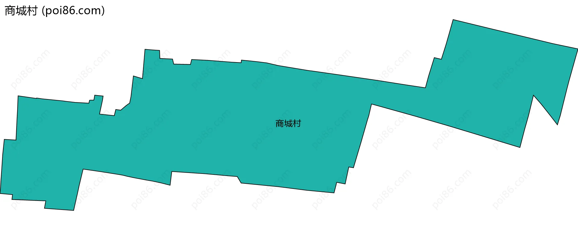 商城村边界地图