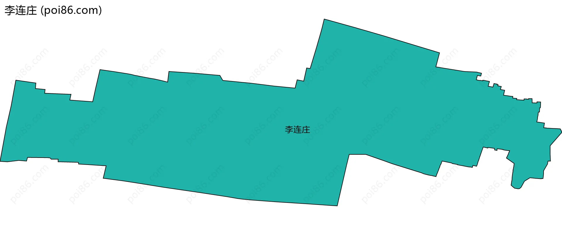 李连庄边界地图