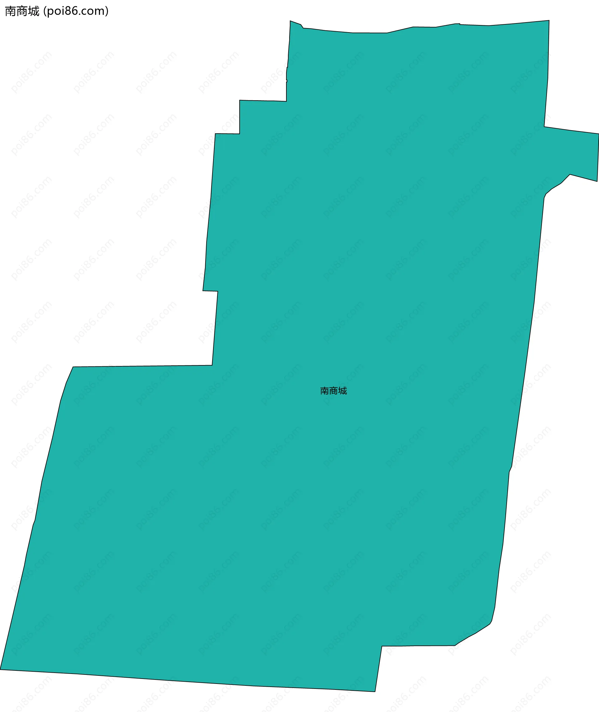 南商城边界地图