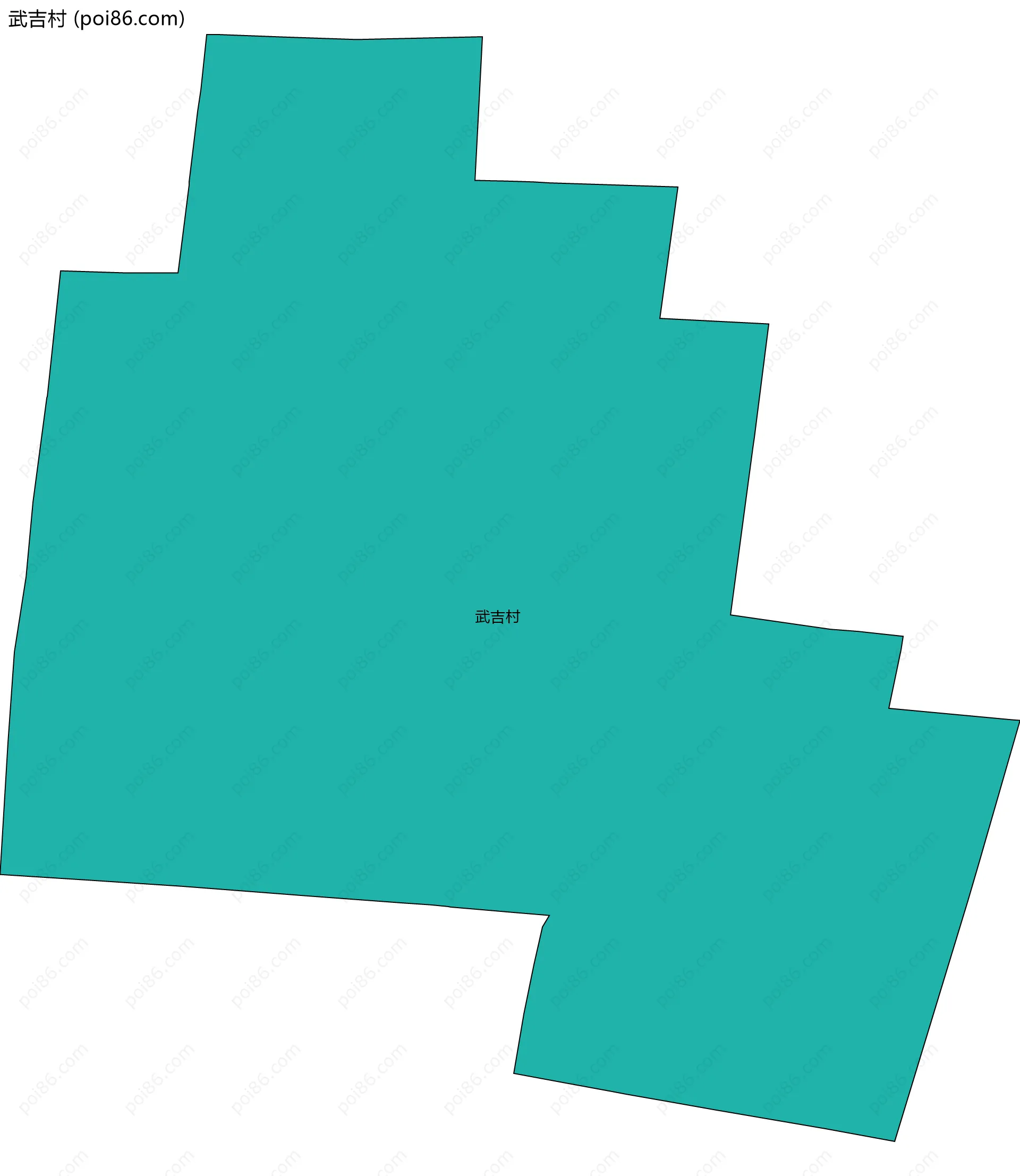 武吉村边界地图