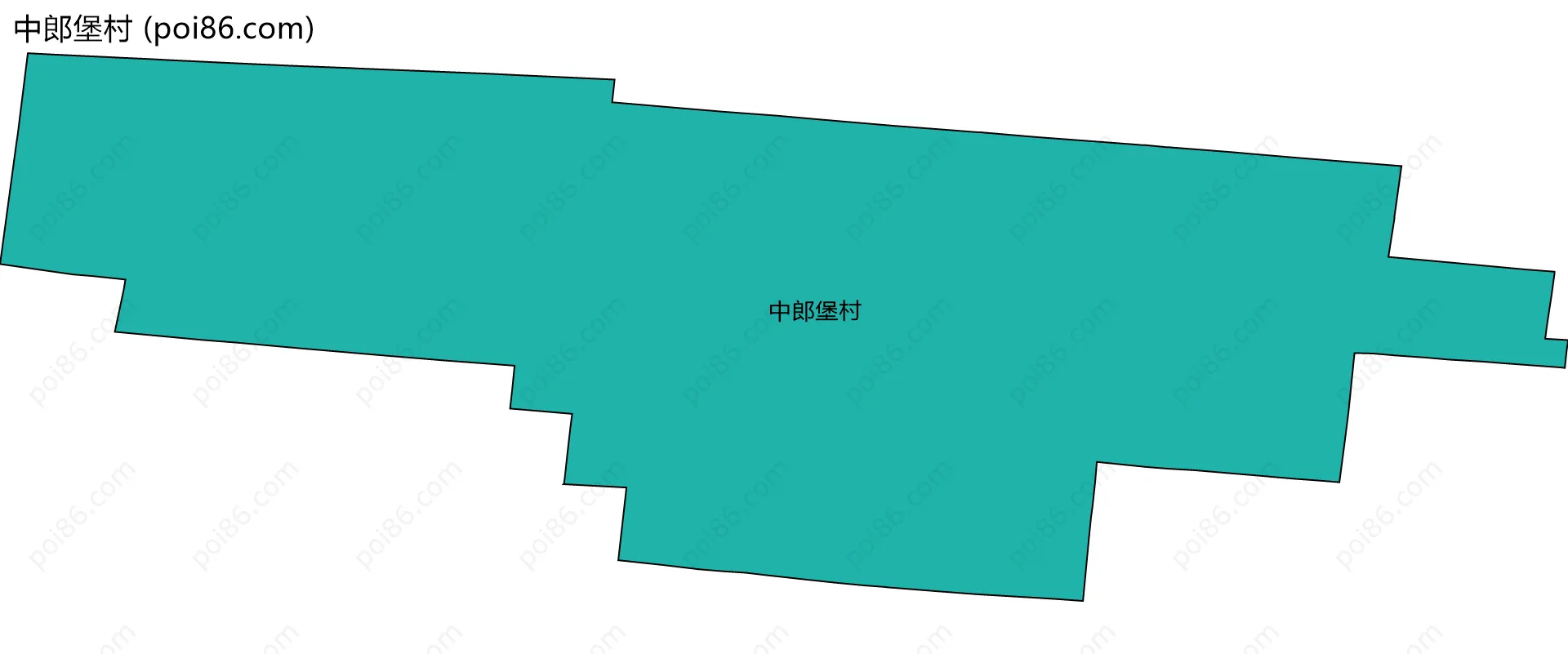 中郎堡村边界地图