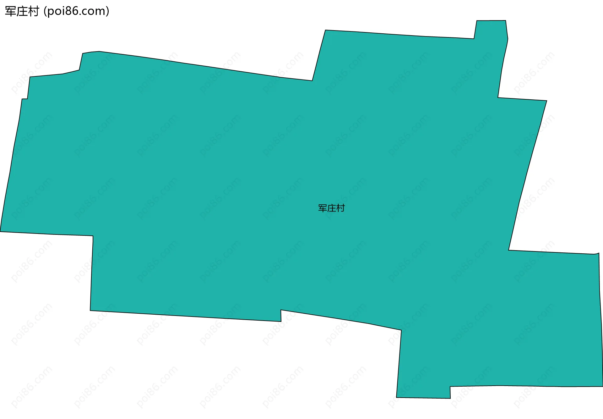 军庄村边界地图
