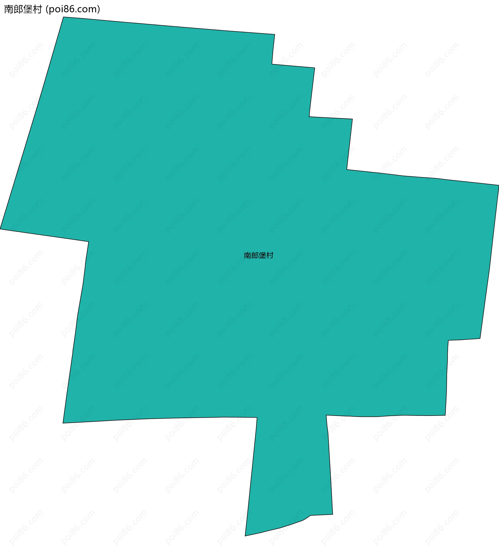 南郎堡村边界地图