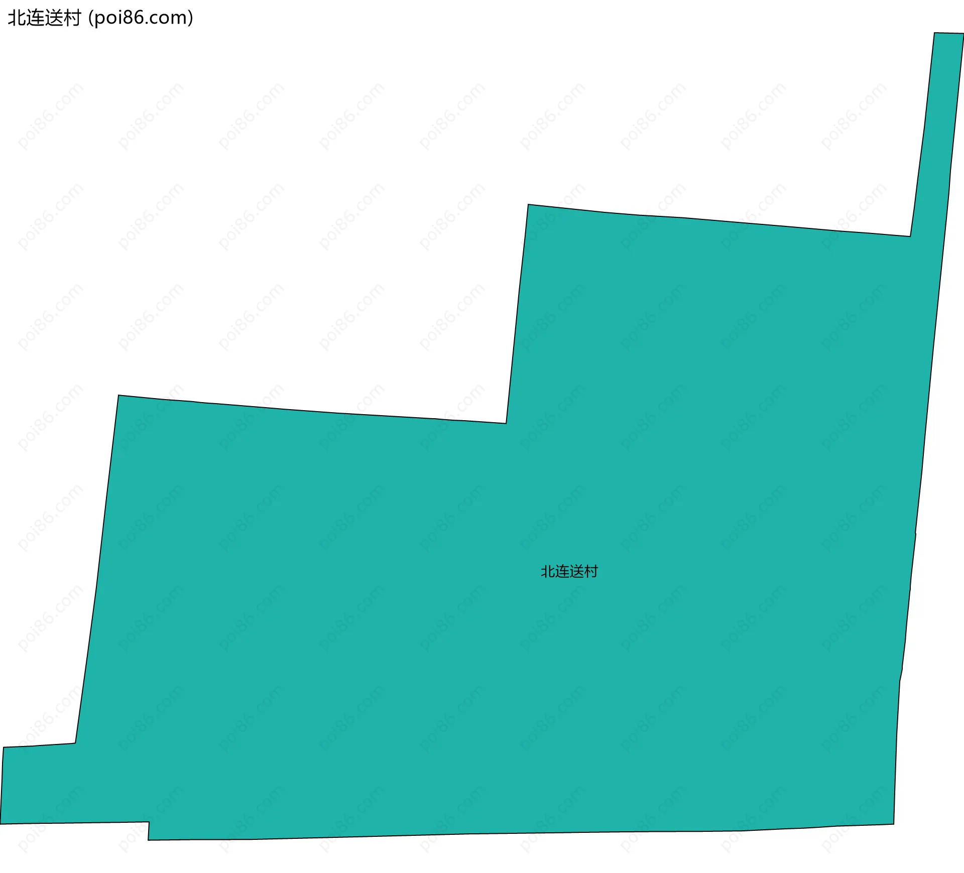 北连送村边界地图