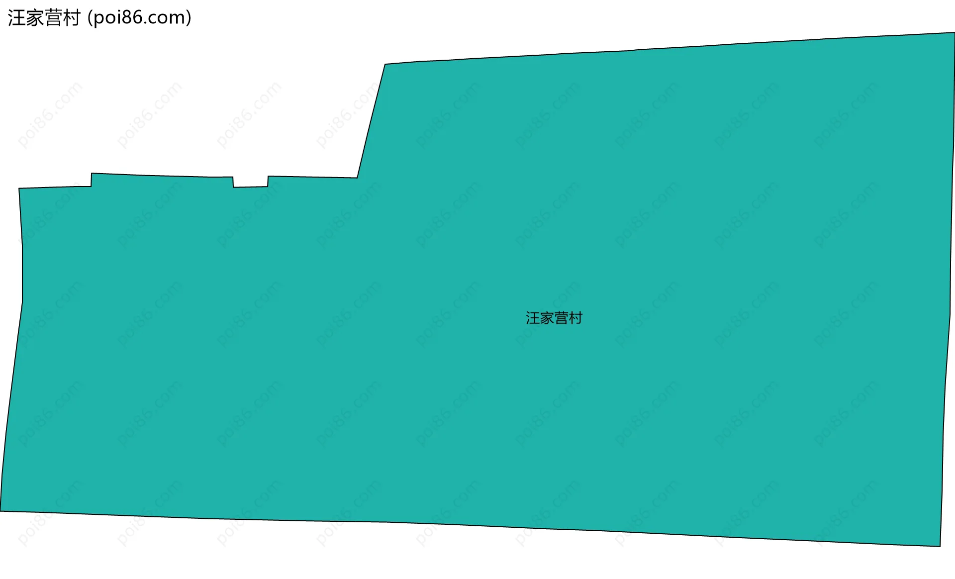 汪家营村边界地图