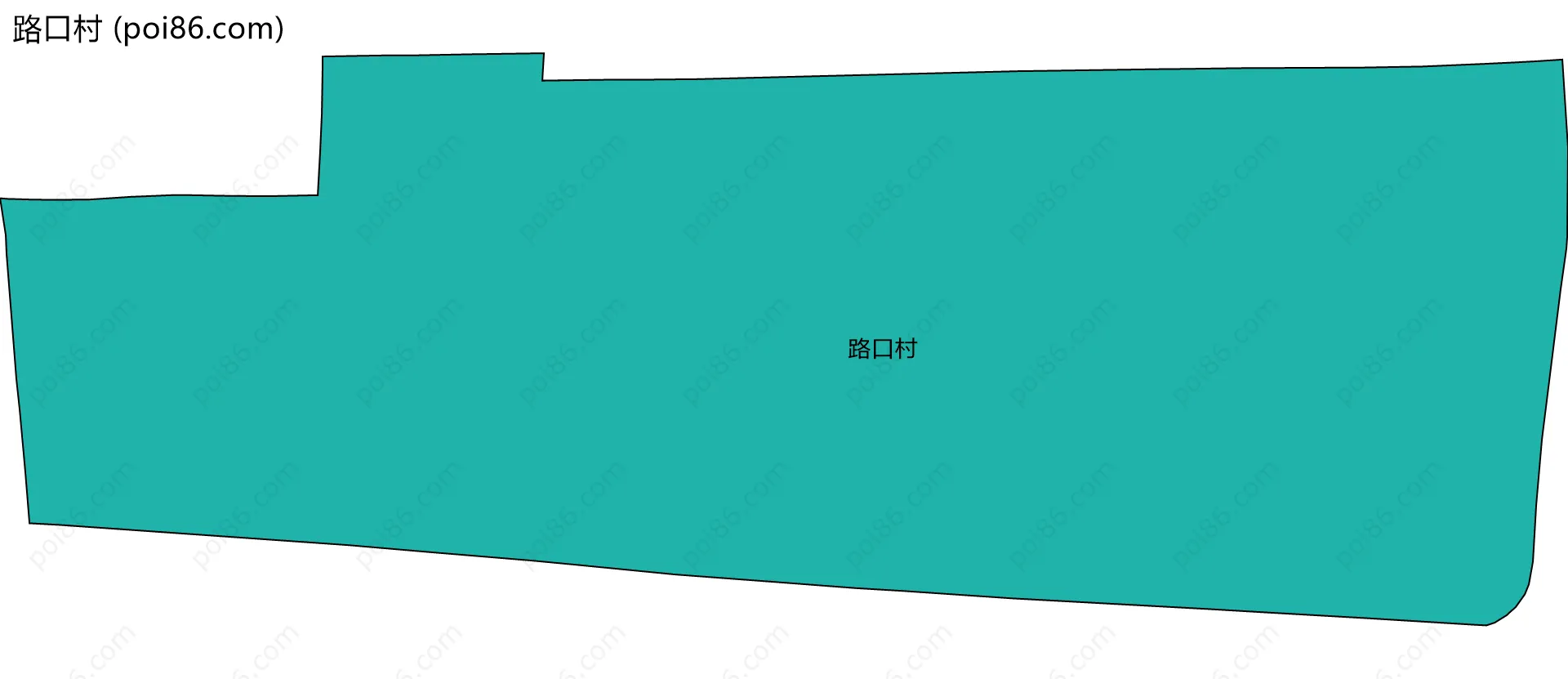 路口村边界地图