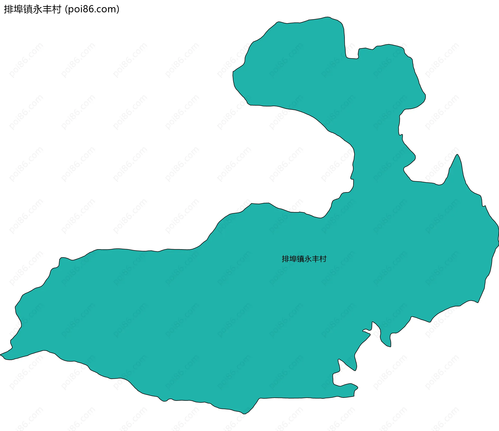 排埠镇永丰村边界地图