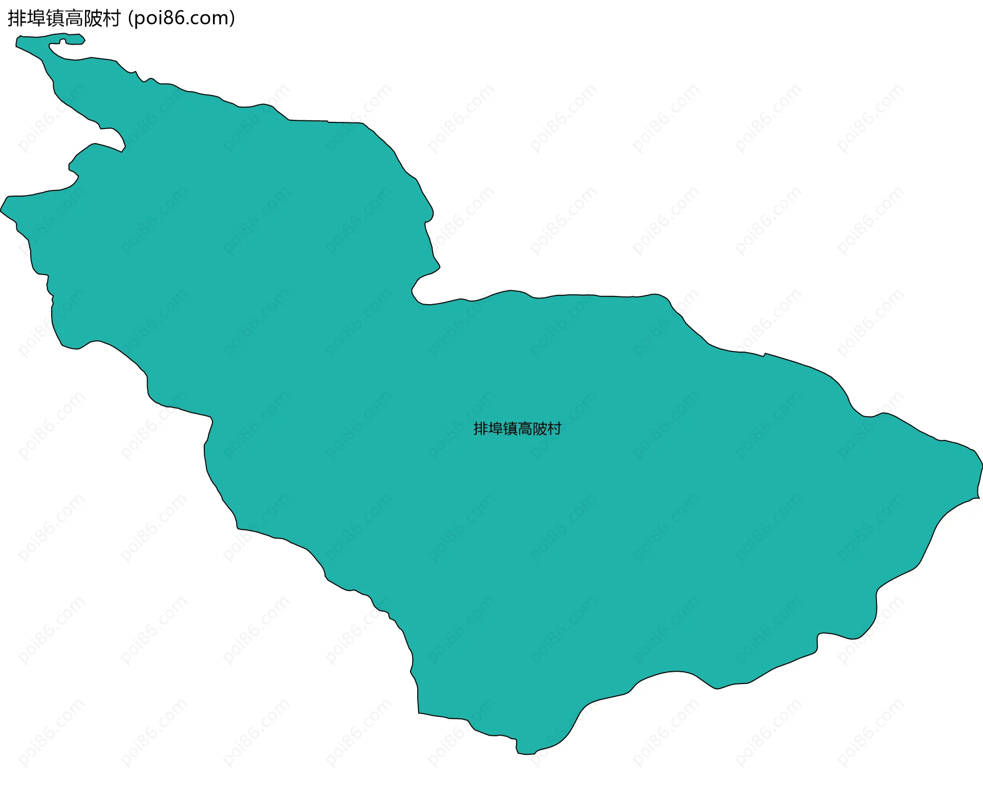 排埠镇高陂村边界地图