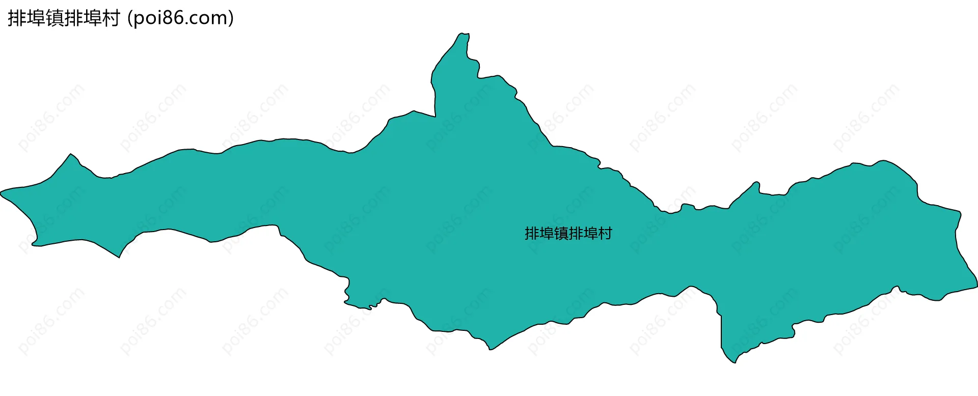 排埠镇排埠村边界地图