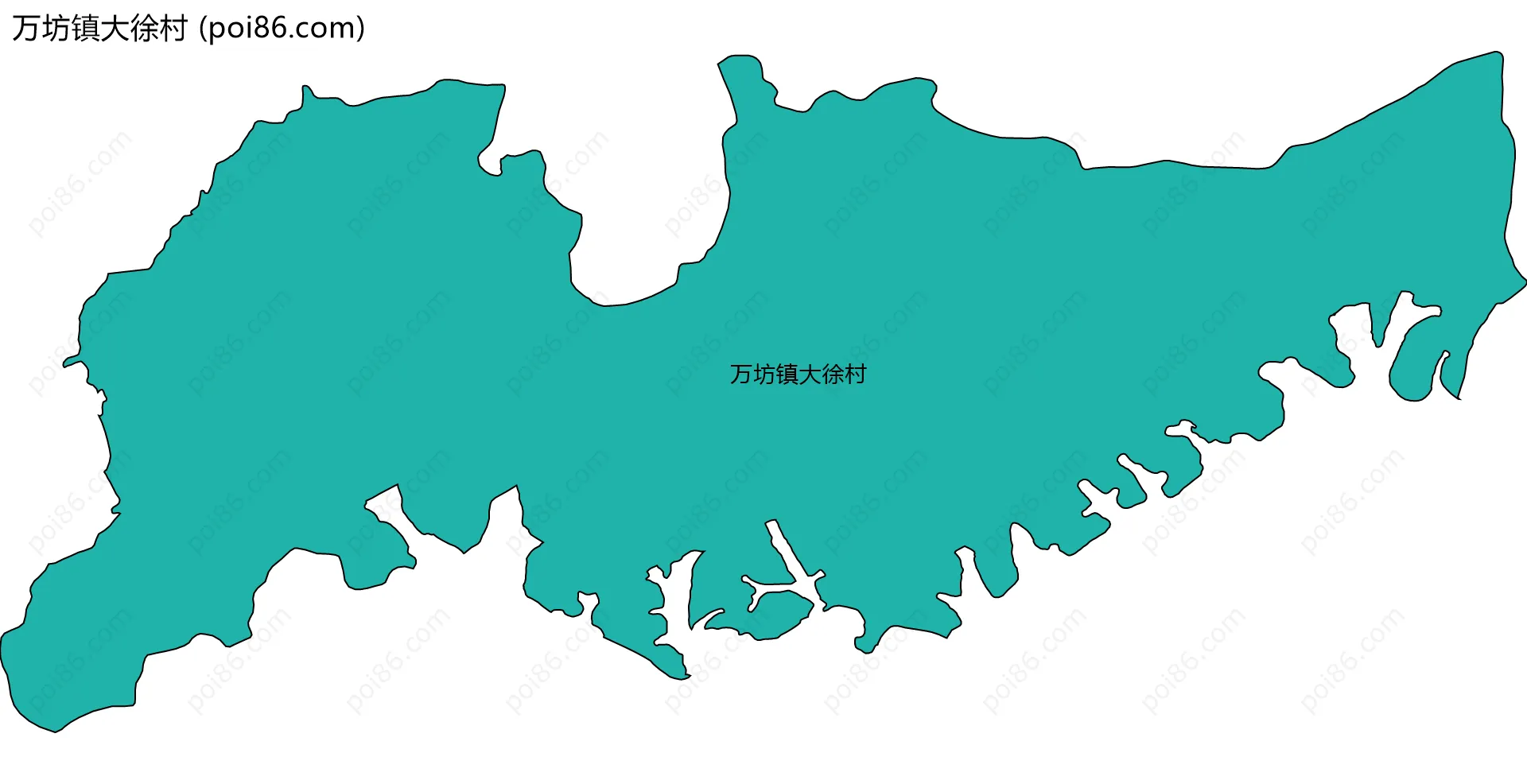 万坊镇大徐村边界地图