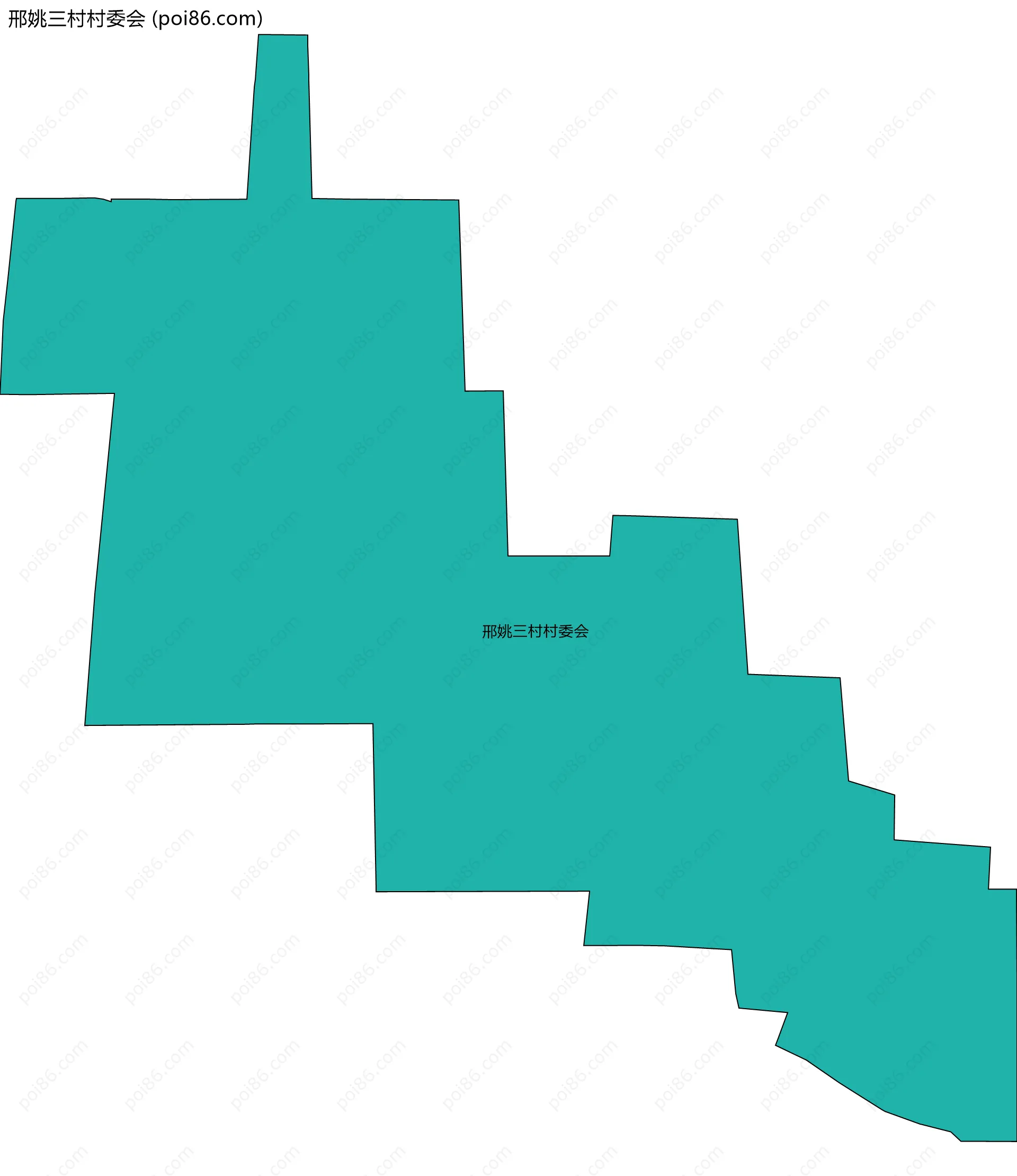 邢姚三村村委会边界地图