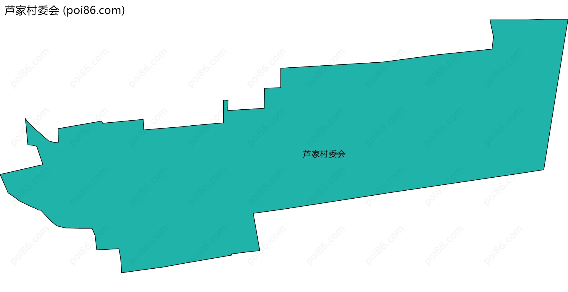 芦家村委会边界地图