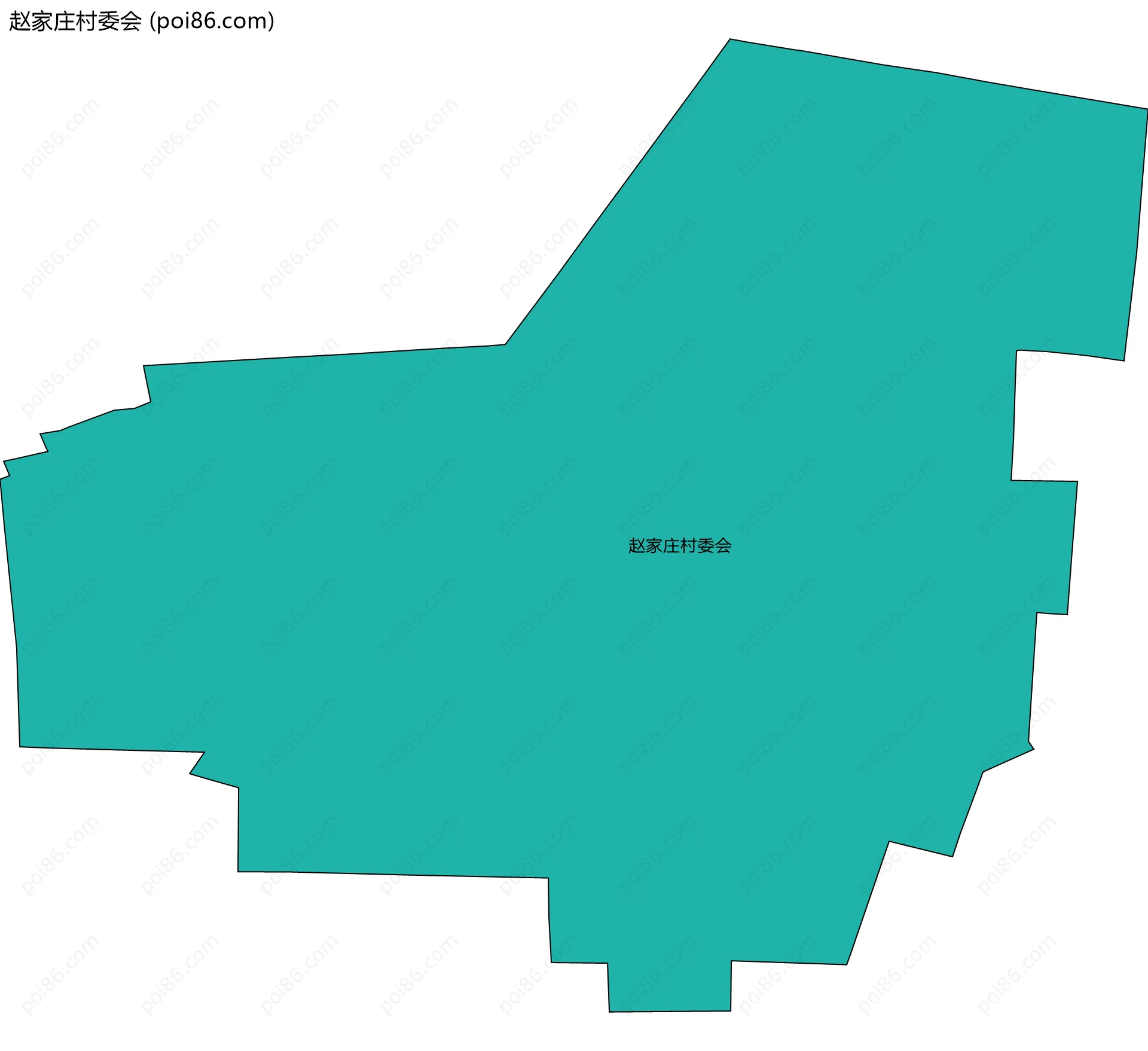 赵家庄村委会边界地图