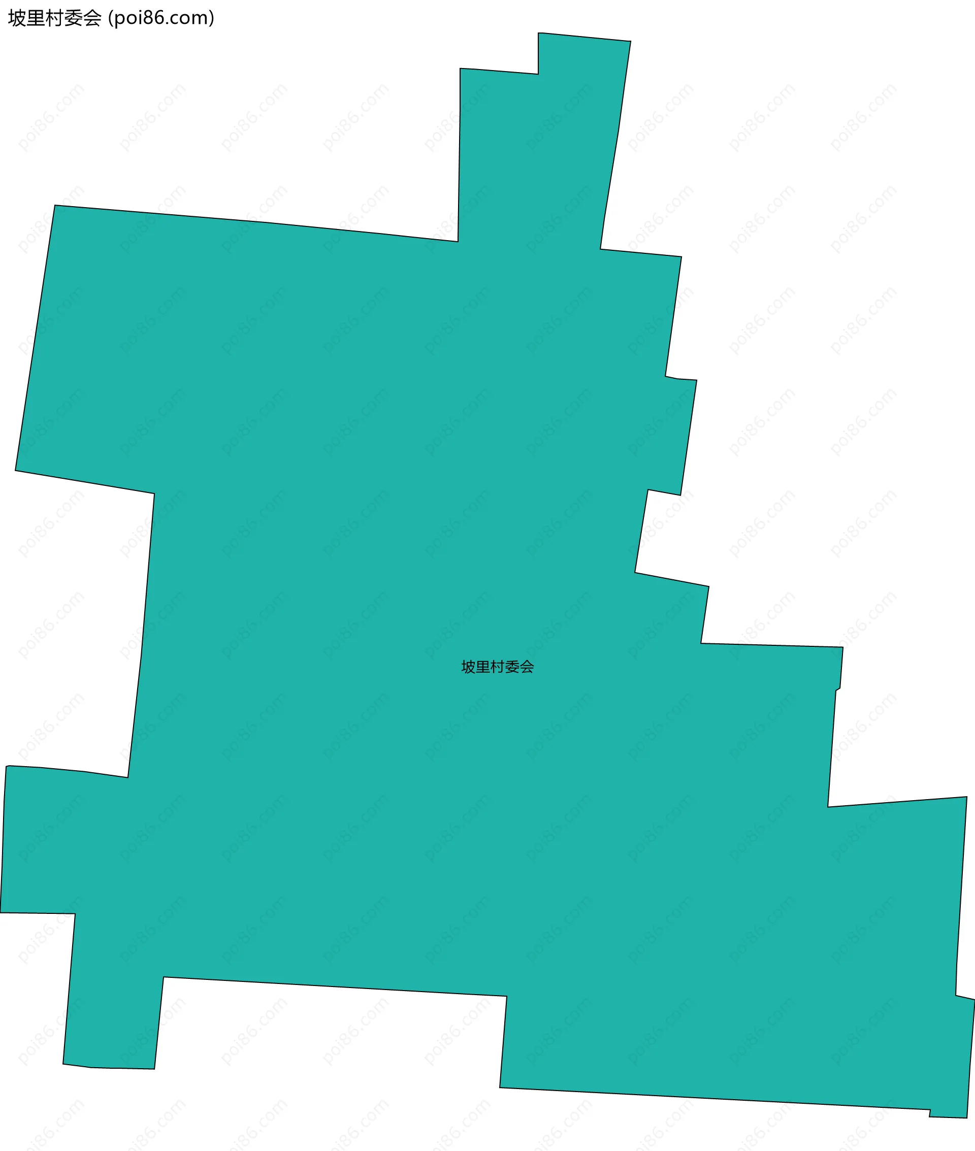 坡里村委会边界地图