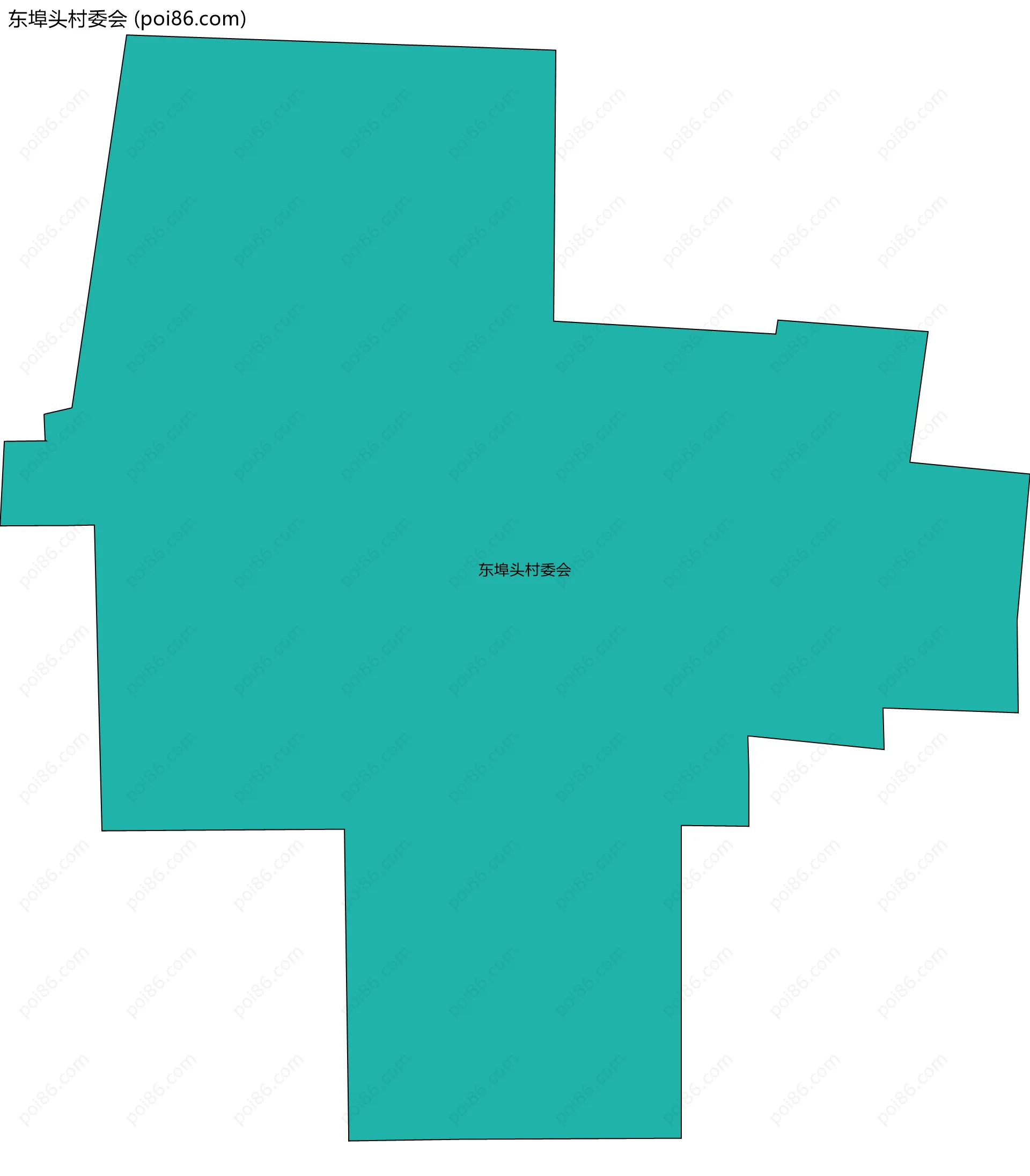 东埠头村委会边界地图