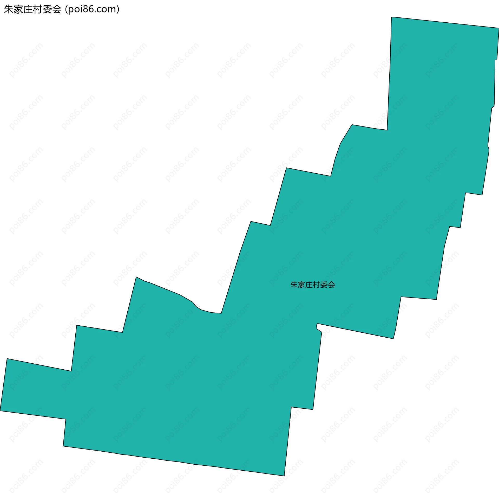 朱家庄村委会边界地图