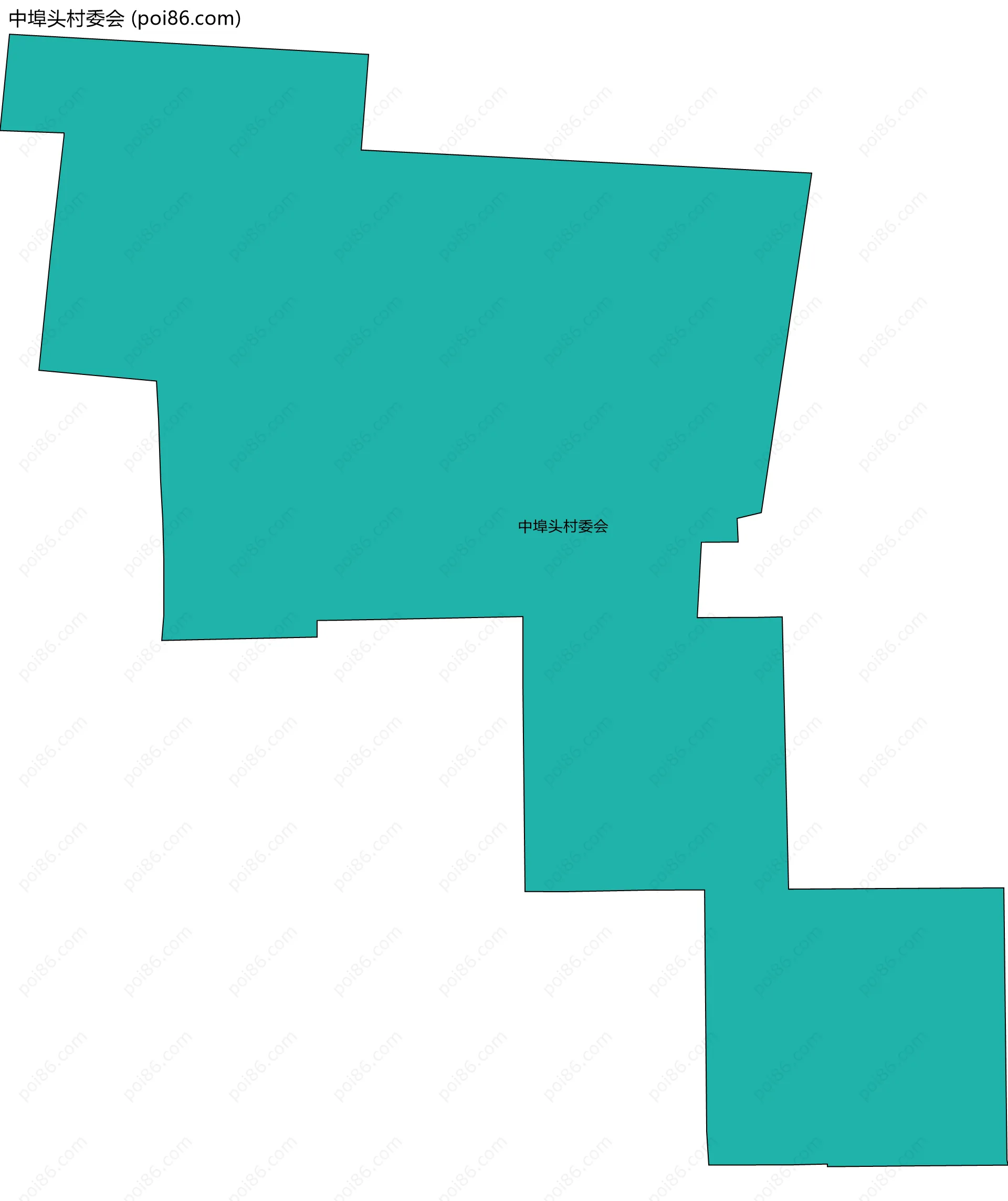中埠头村委会边界地图