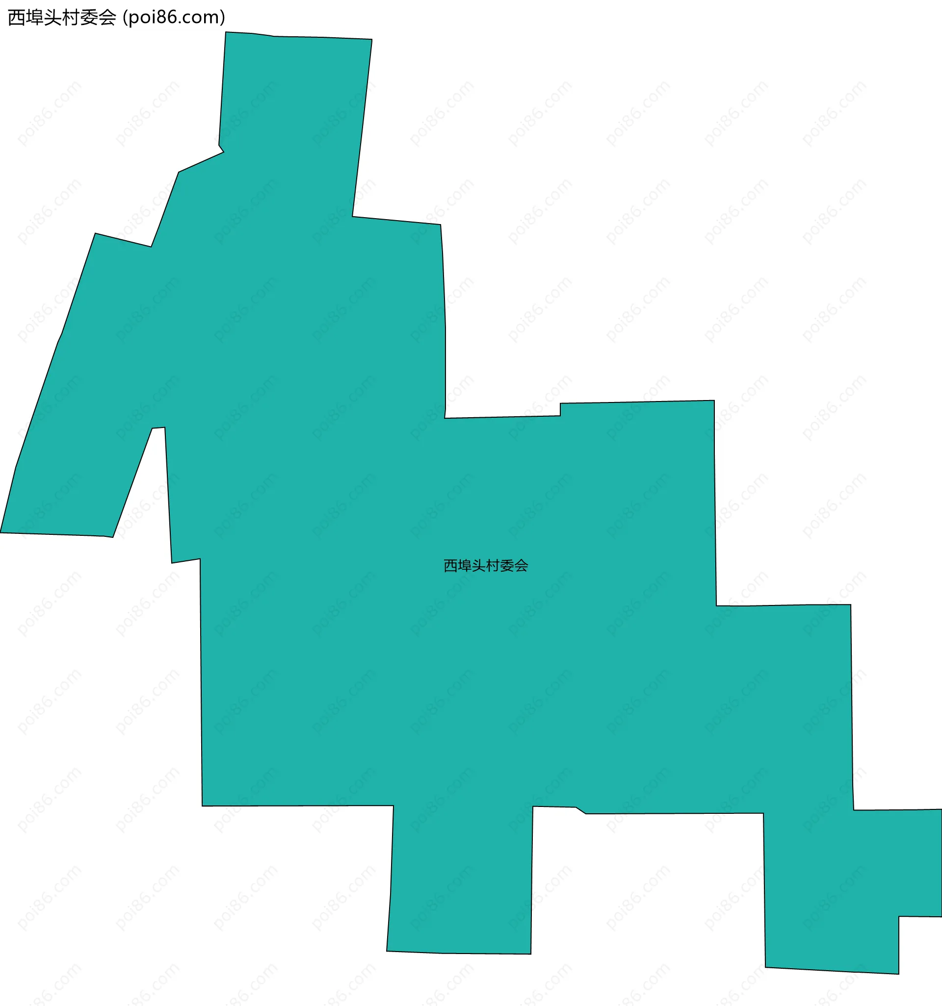 西埠头村委会边界地图